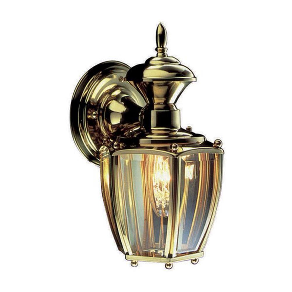 at fortsætte Mindst geni Design House Jackson 1-Light 10.88-in Antique Brass Outdoor Wall Light in  the Outdoor Wall Lights department at Lowes.com