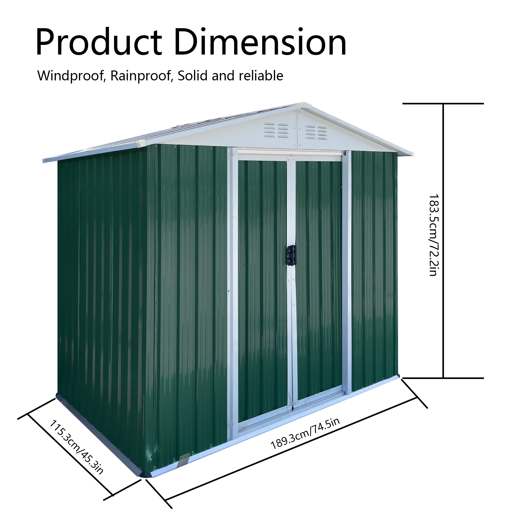 BABOOM BOM-253569-CO Metal-Storage-Buildings-Sheds - View #4
