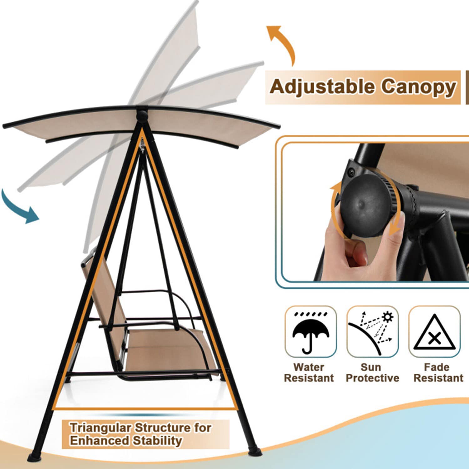 Mondawe MO-NP10403BE Swing-Gliders - View #4