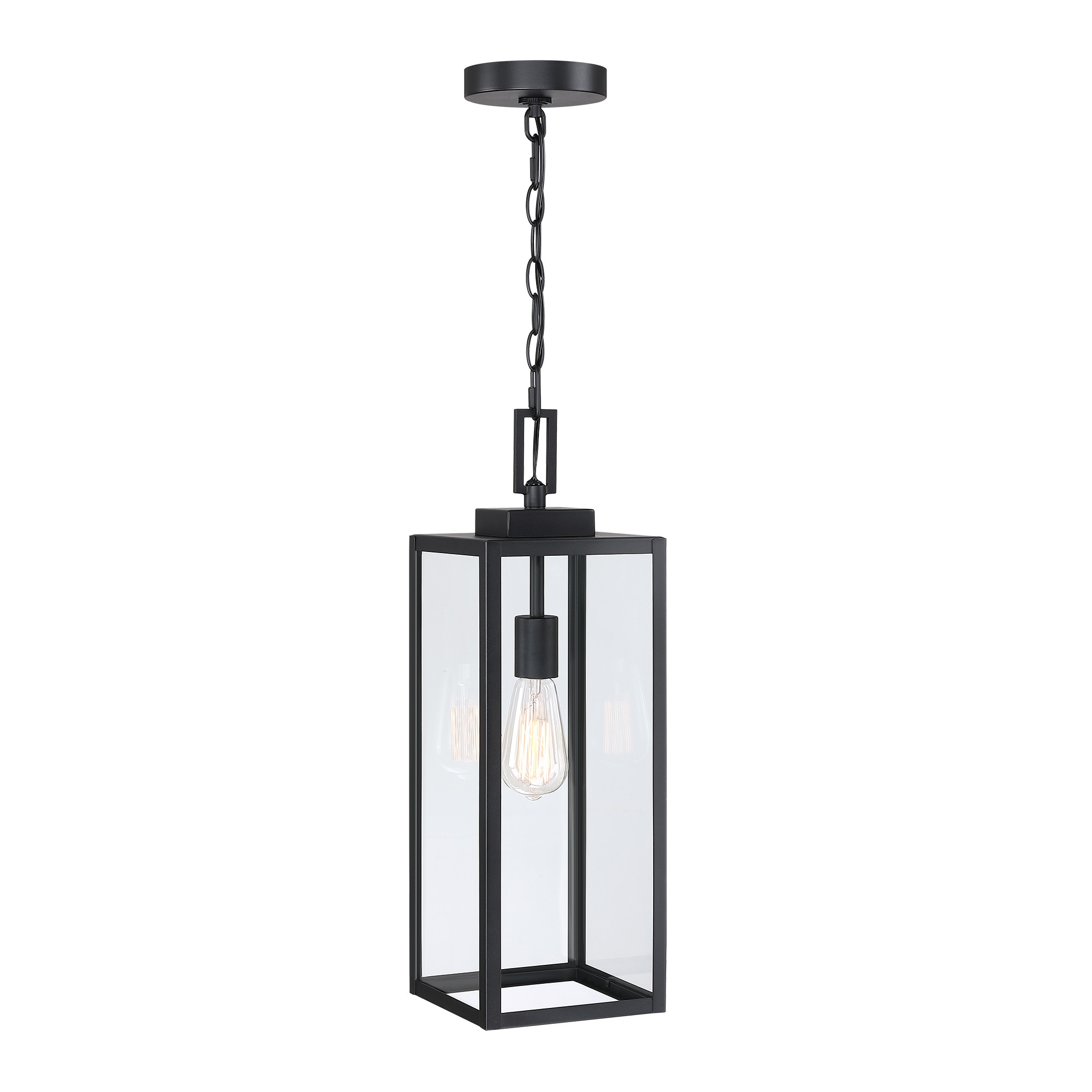 Hukoro 16.5-in Matte Black Modern/Contemporary Outdoor Light Post