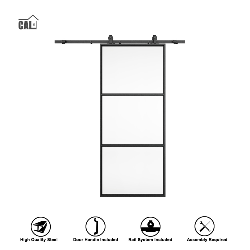 CALHOME TKM-A02-CLEAR Barn-Doors - View #6