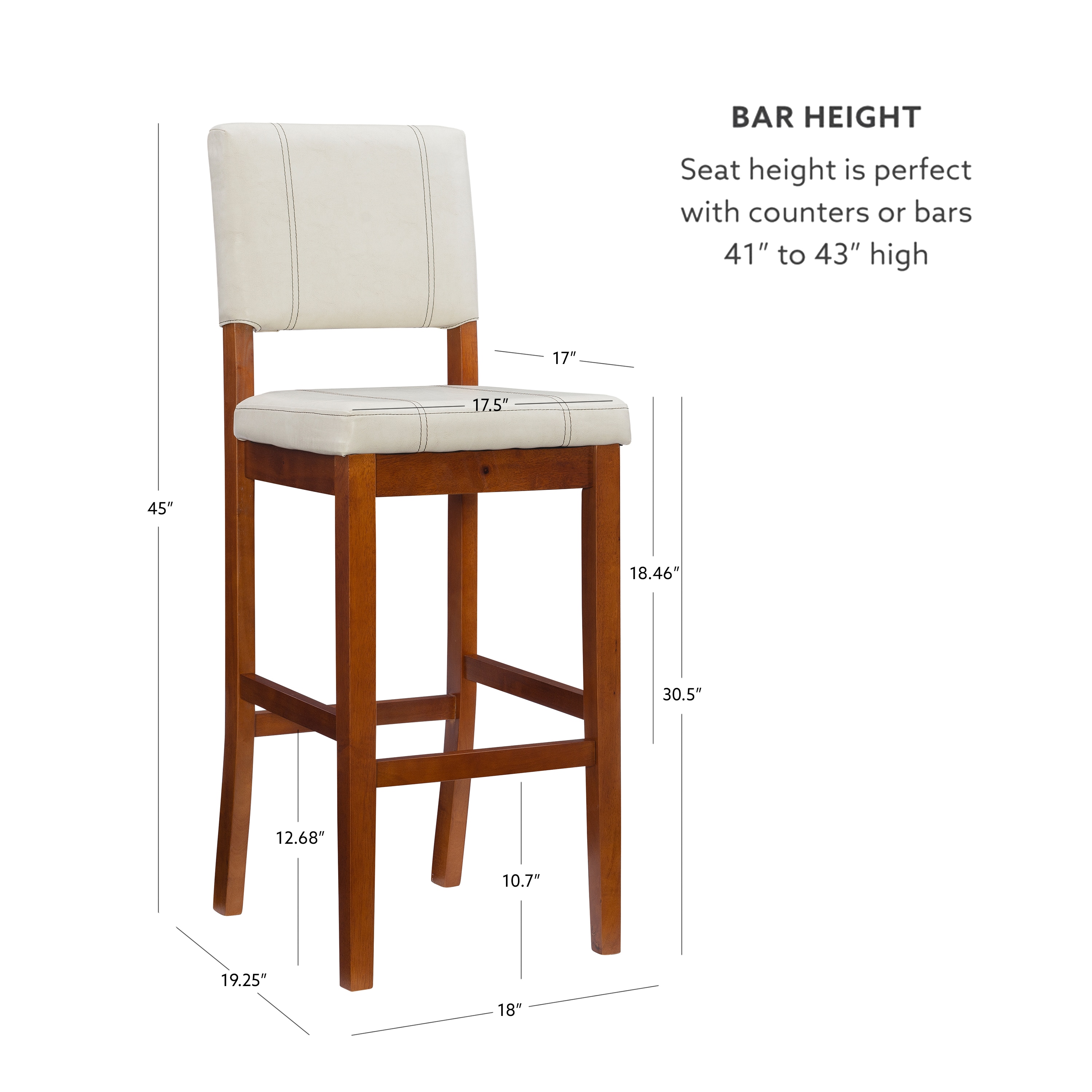 Linon 0211CRM01U stools - View #6