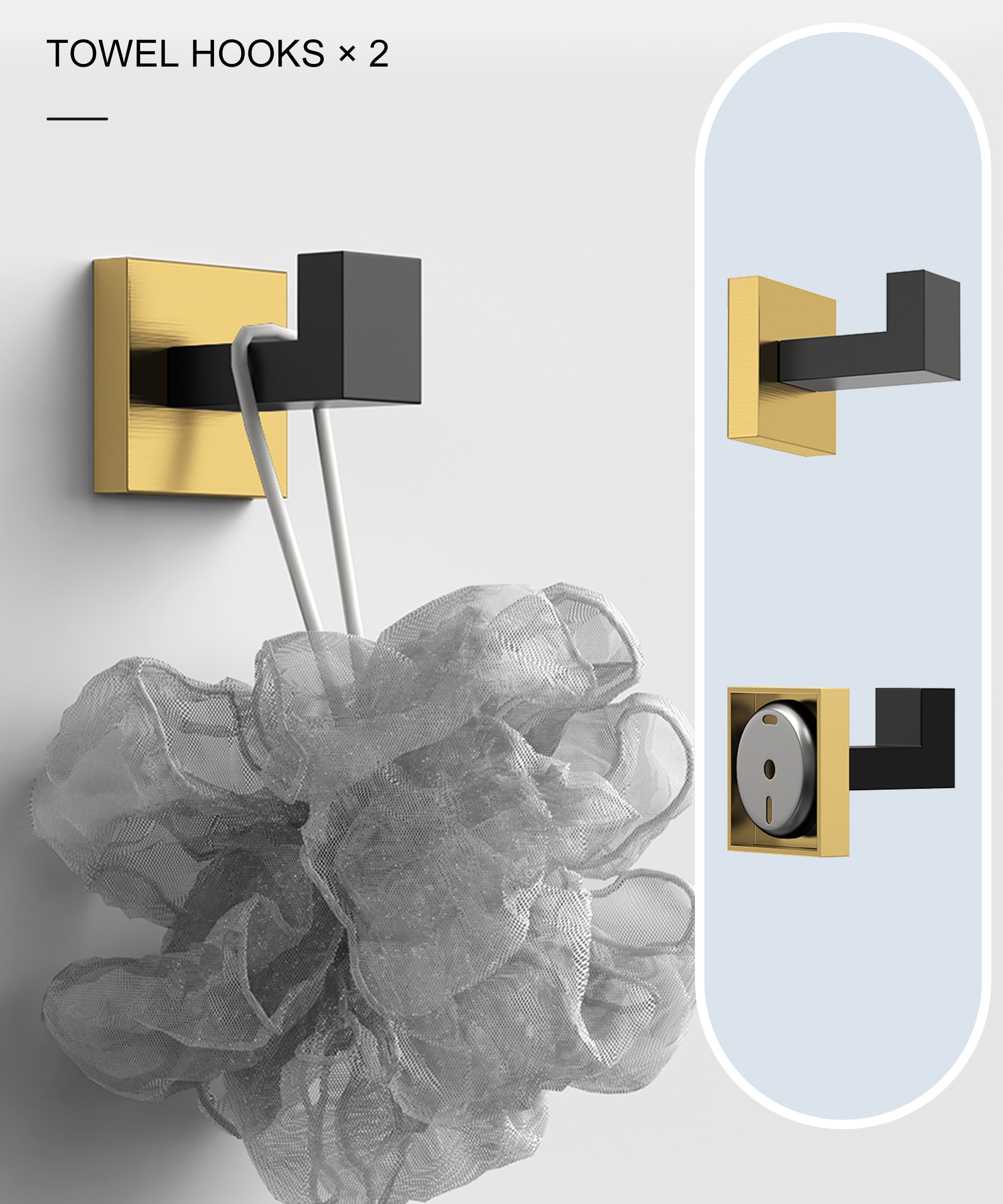 BWE A-91012-S-BG-2 Decorative-Bath-Hardware-Kits - View #6