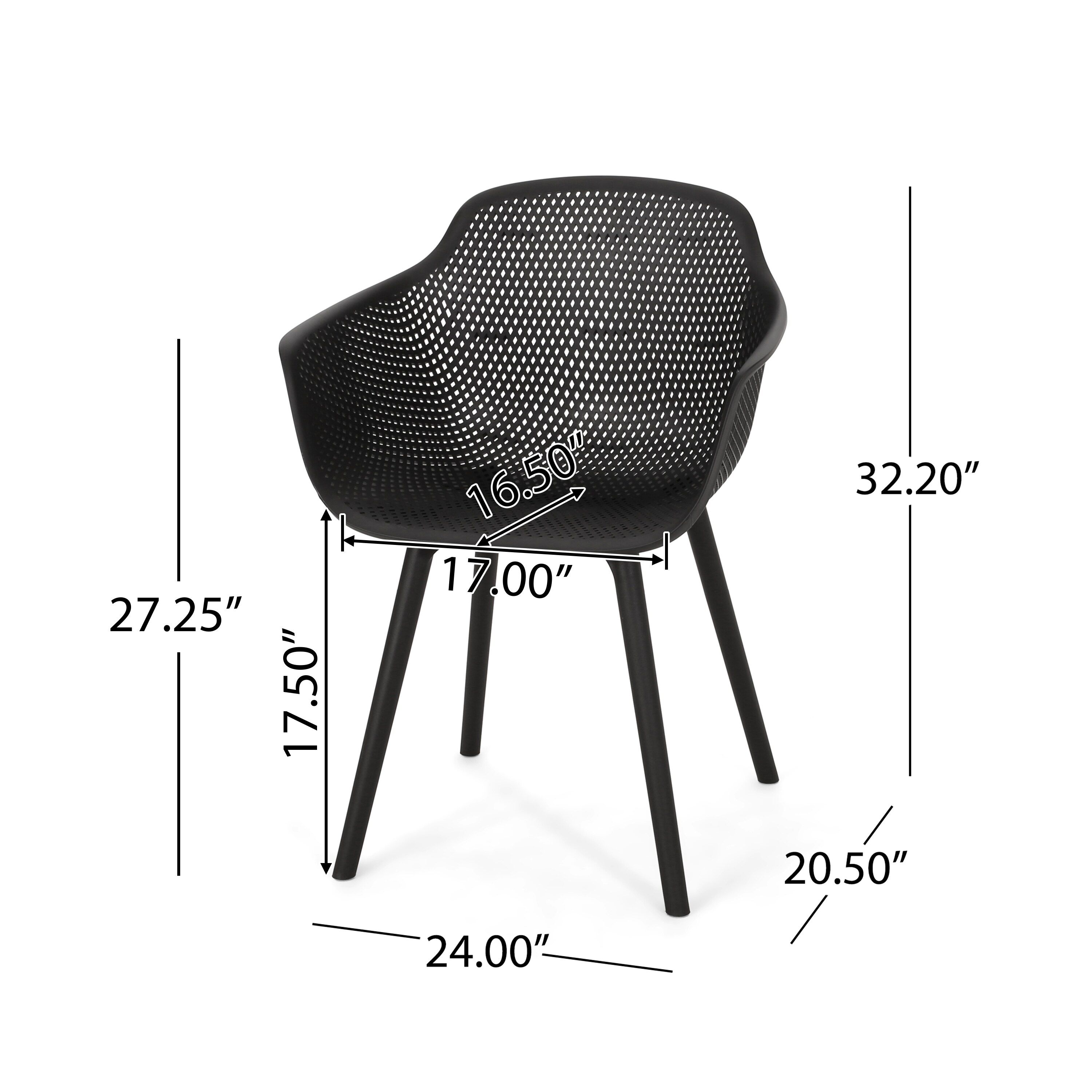 ModernLuxe L3P-69068.00BLK Patio-Chairs - View #3