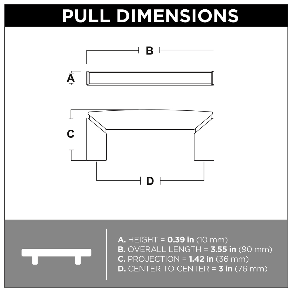 Brainerd P39941W-FB-CP Cabinet-Pulls - View #6