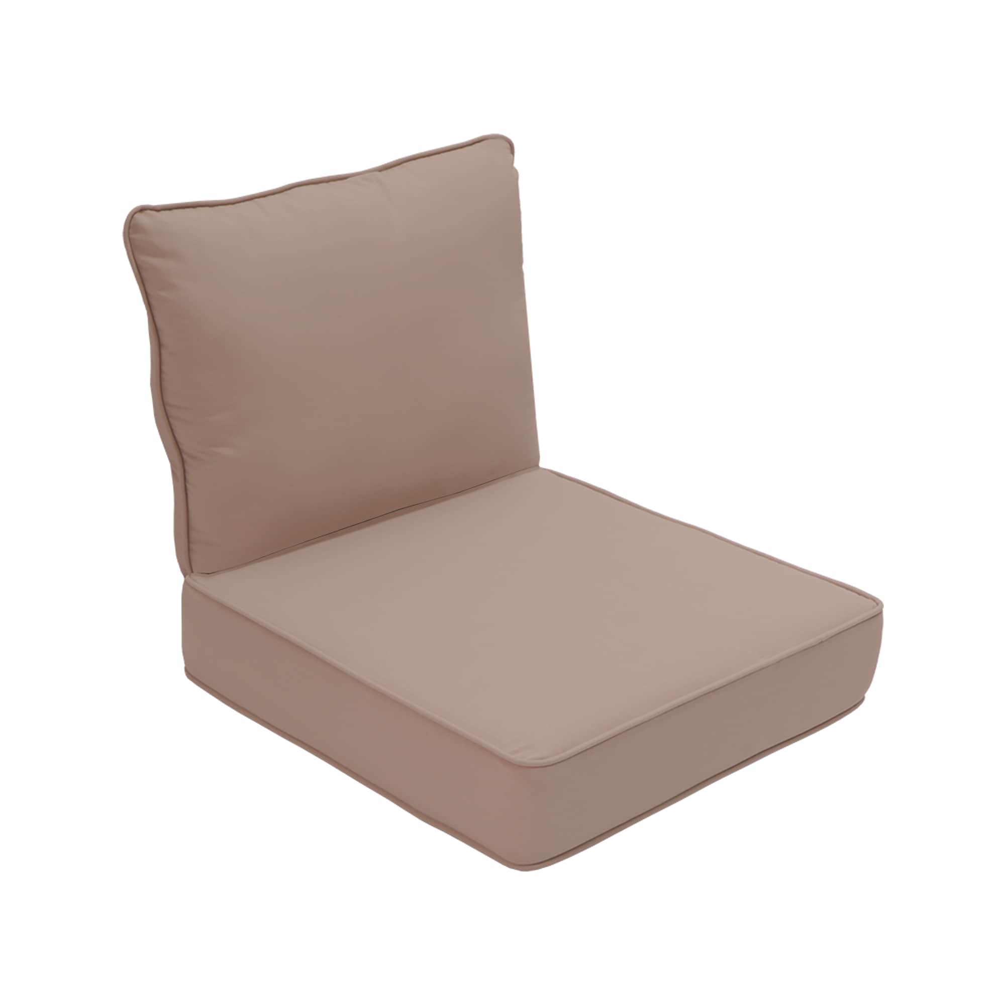 Outdoor Waterproof Patio Chair Seat Cushion, 25 x 25 x 4 Inch