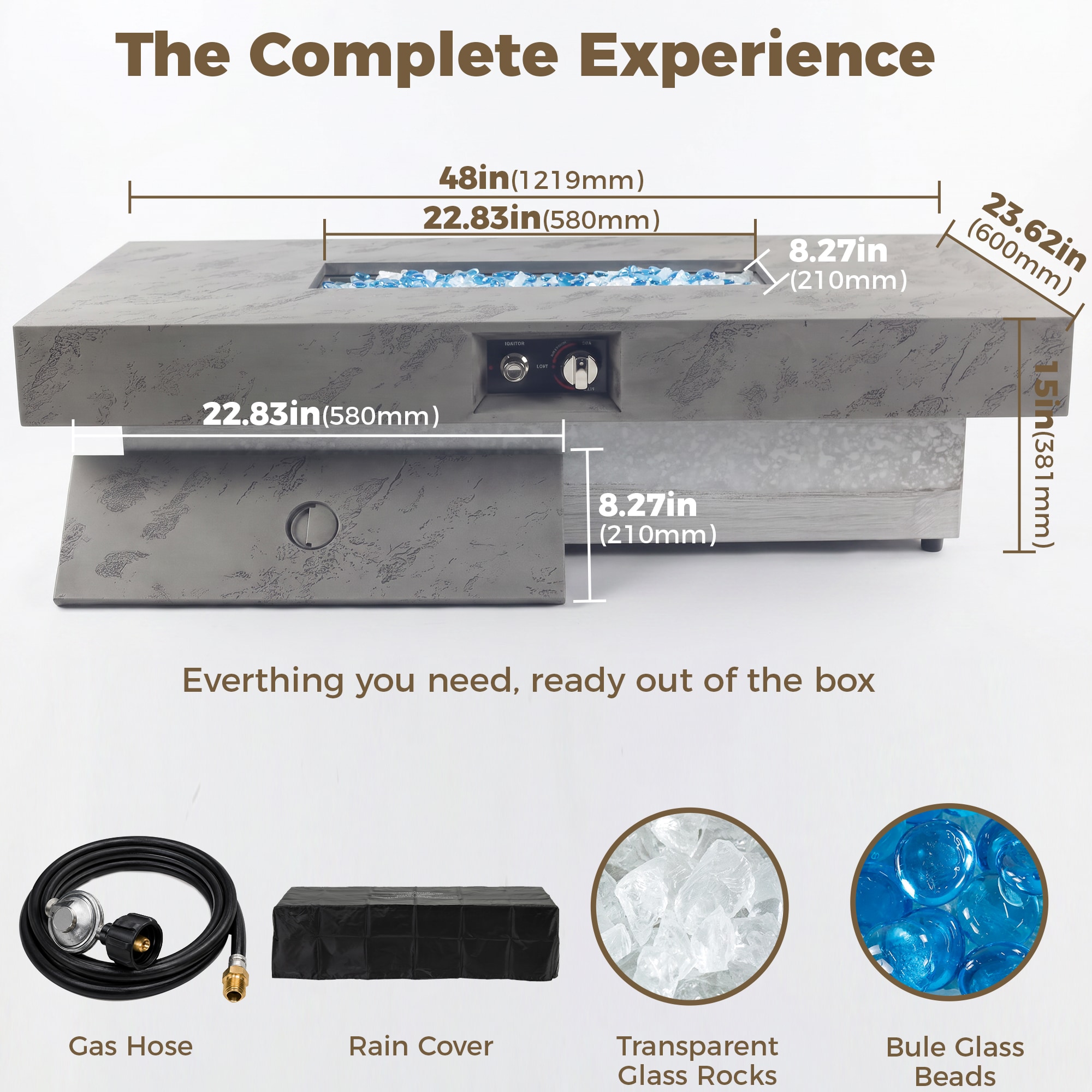 Sunrinx MG16-GAS-04 Outdoor-Gas-Firepits - View #6