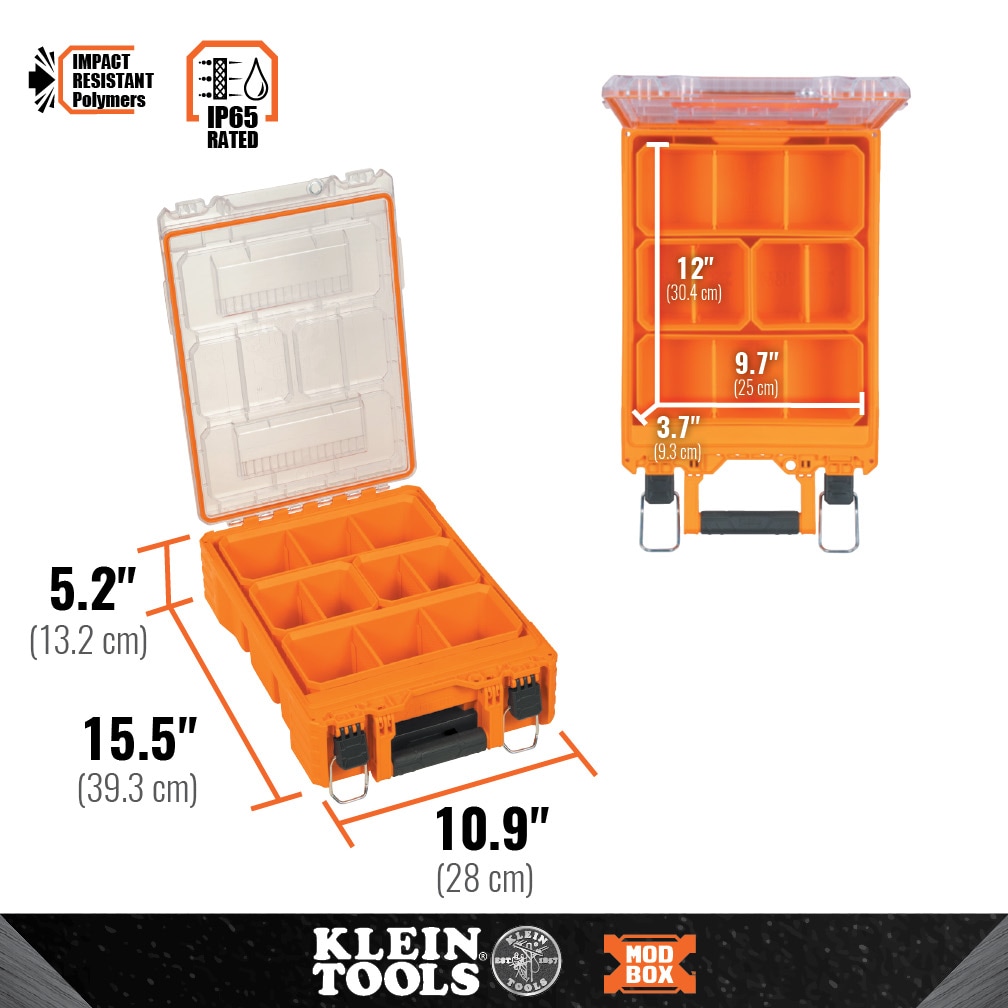 Klein Tools MODbox 22-in Orange Plastic Tool Box In The, 56% OFF