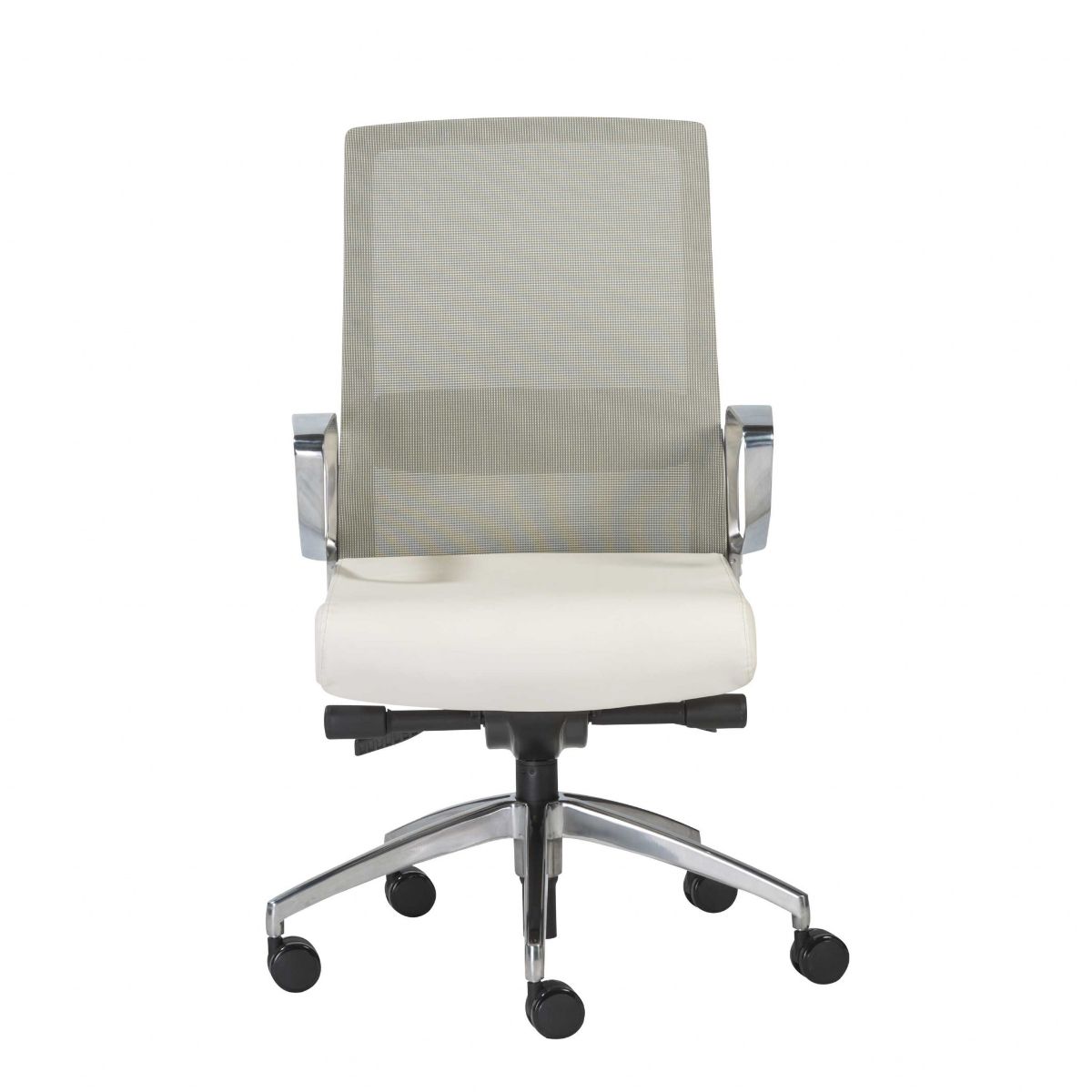 HomeRoots 357491 Amelia Green Contemporary Adjustable Height Swivel Faux Leather Desk Chair