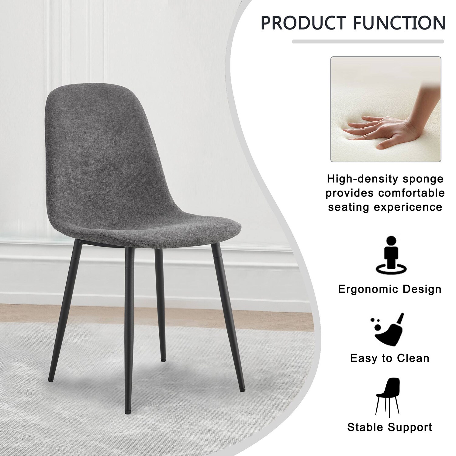 SINOFURN SYA290009YL Dining-Chairs - View #9