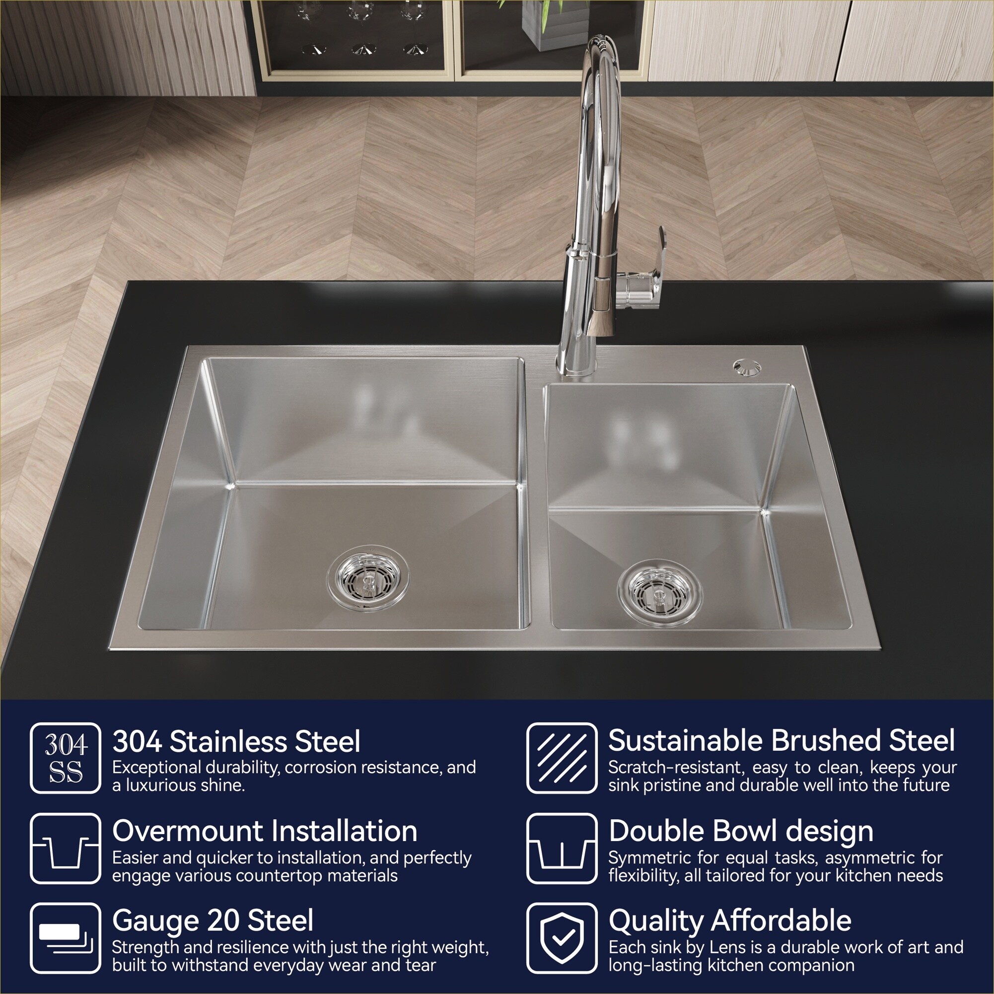 Watnature WYKZ1RAYTJGD Kitchen-Sinks - View #2
