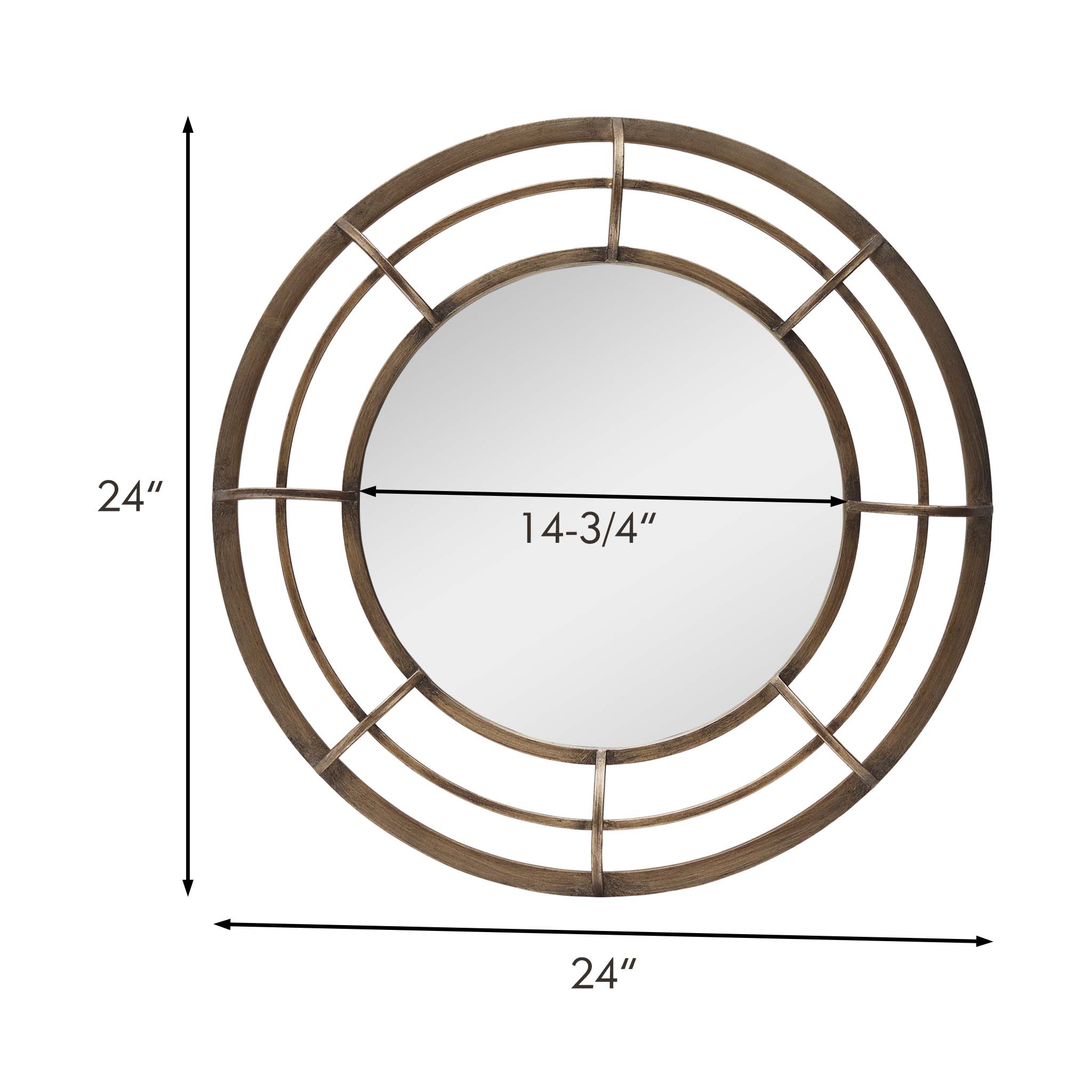 Metal Round Wall Mirror