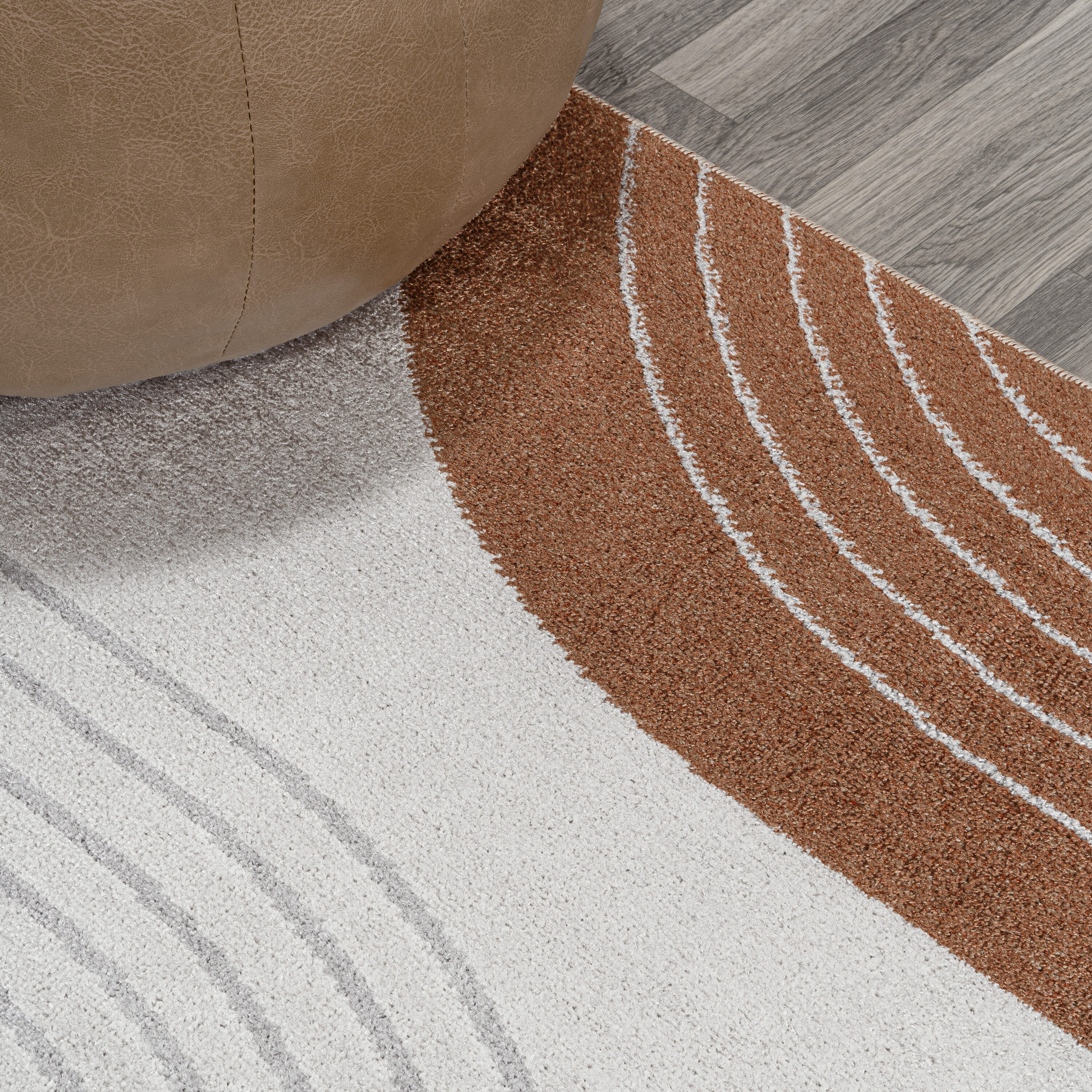 Multi-Color Geometric Washable Synthetic Kids Area Rug 5' x 8'