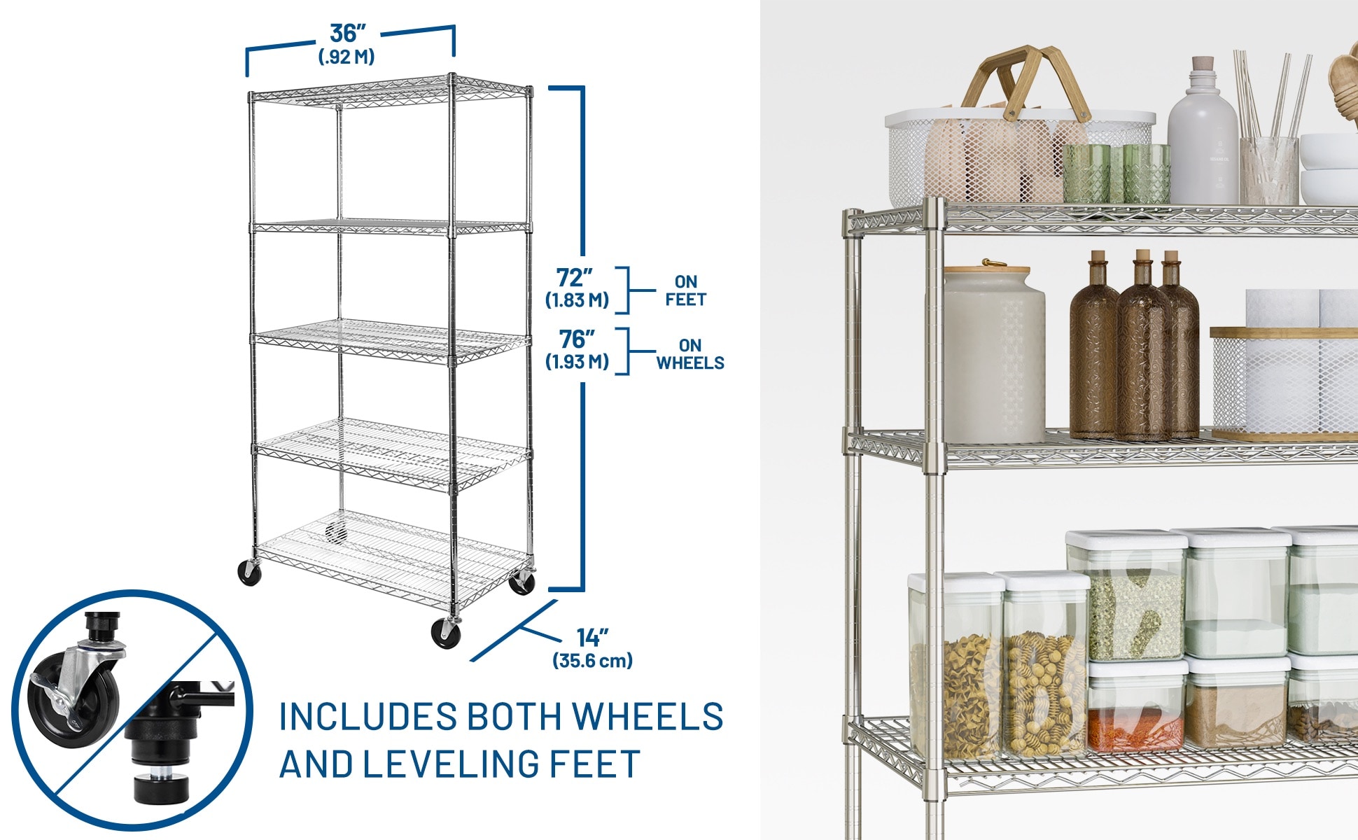 Seville Classics SHE24365B Free-Standing-Shelving - View #4