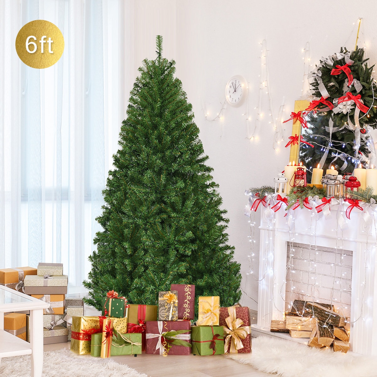 Costway CM20679 Artificial-Christmas-Trees - View #7