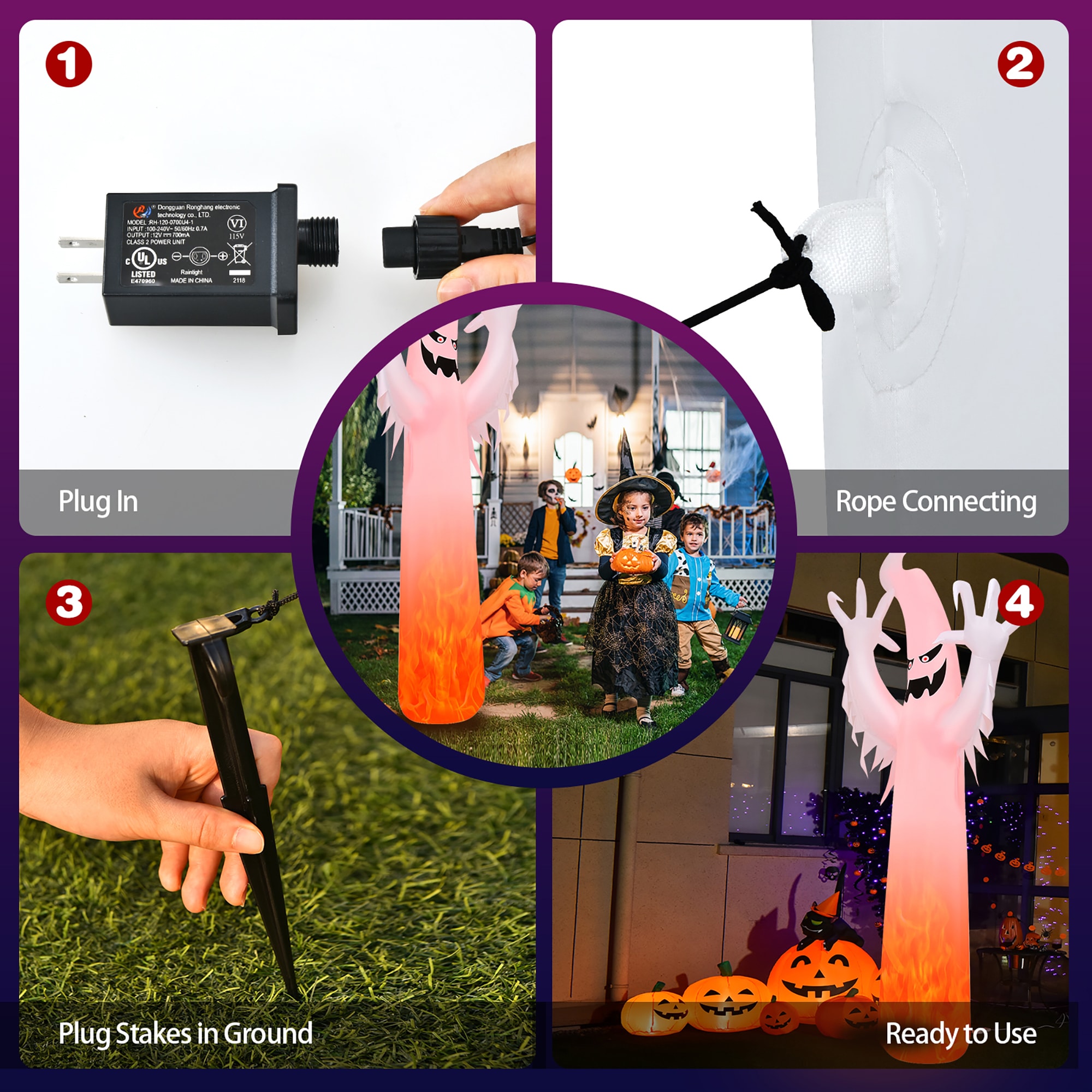 Costway CM23546US Outdoor-Halloween-Decor - View #4