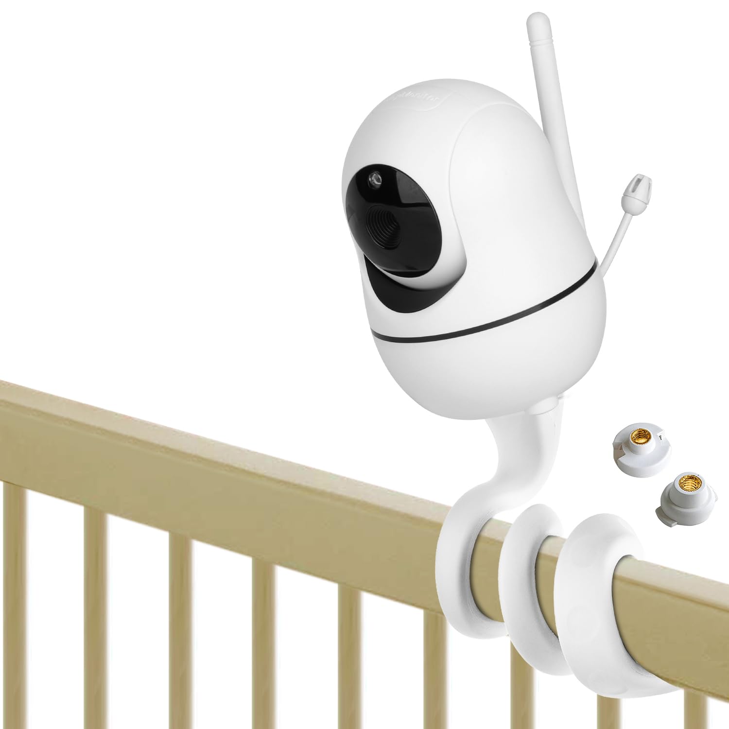 Anqtovp  Baby Monitor Mount Compatible with HelloBaby HB65 HB66 HB248 ANMEATE SM935E Baby Monitor Camera Versatile Twist Mount Without Tools or