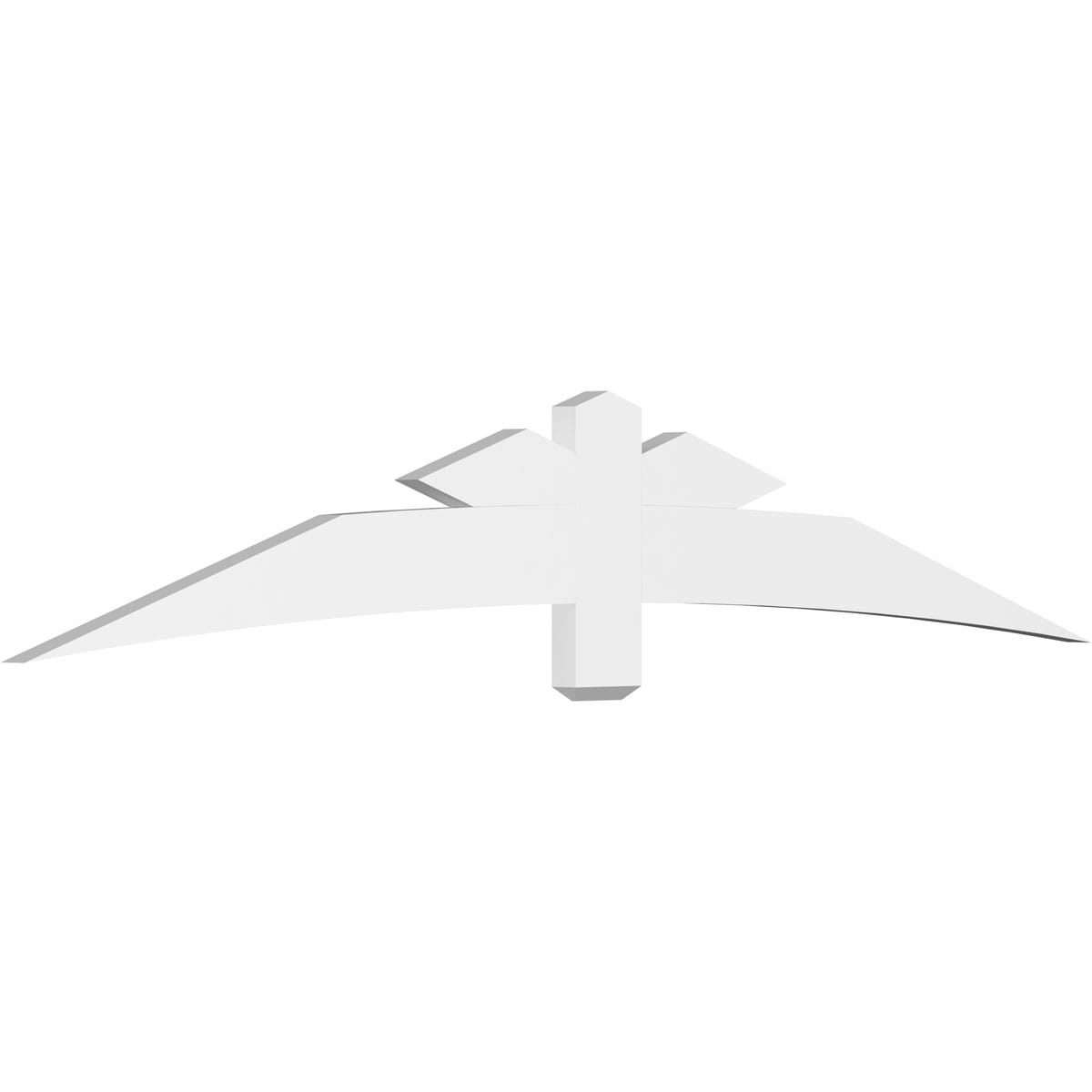 Ekena Millwork GBP096X16X0206ALB00 Alberta White PVC Gable bracket