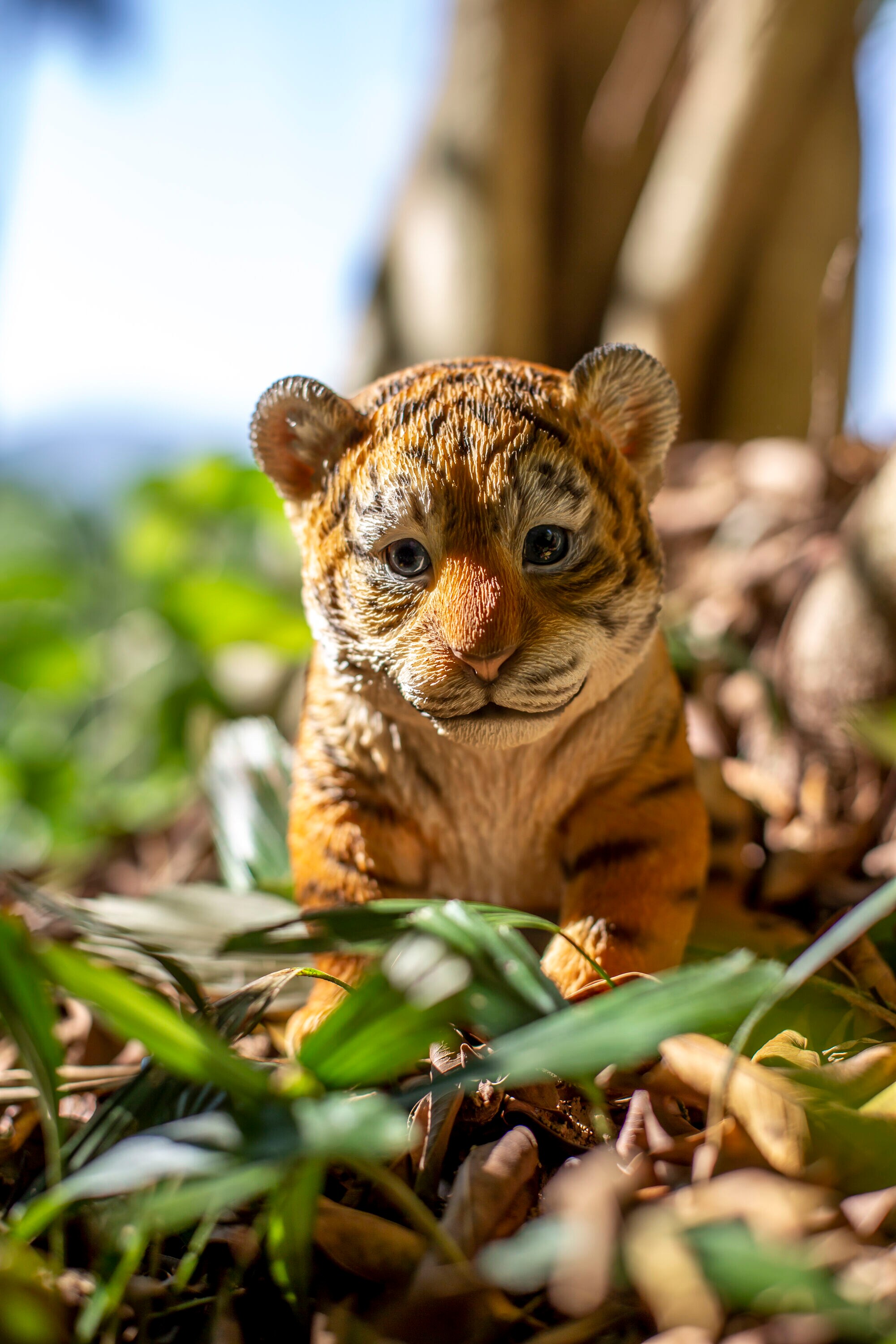 Hi-Line Gift Tiger Cub Sitting Statue