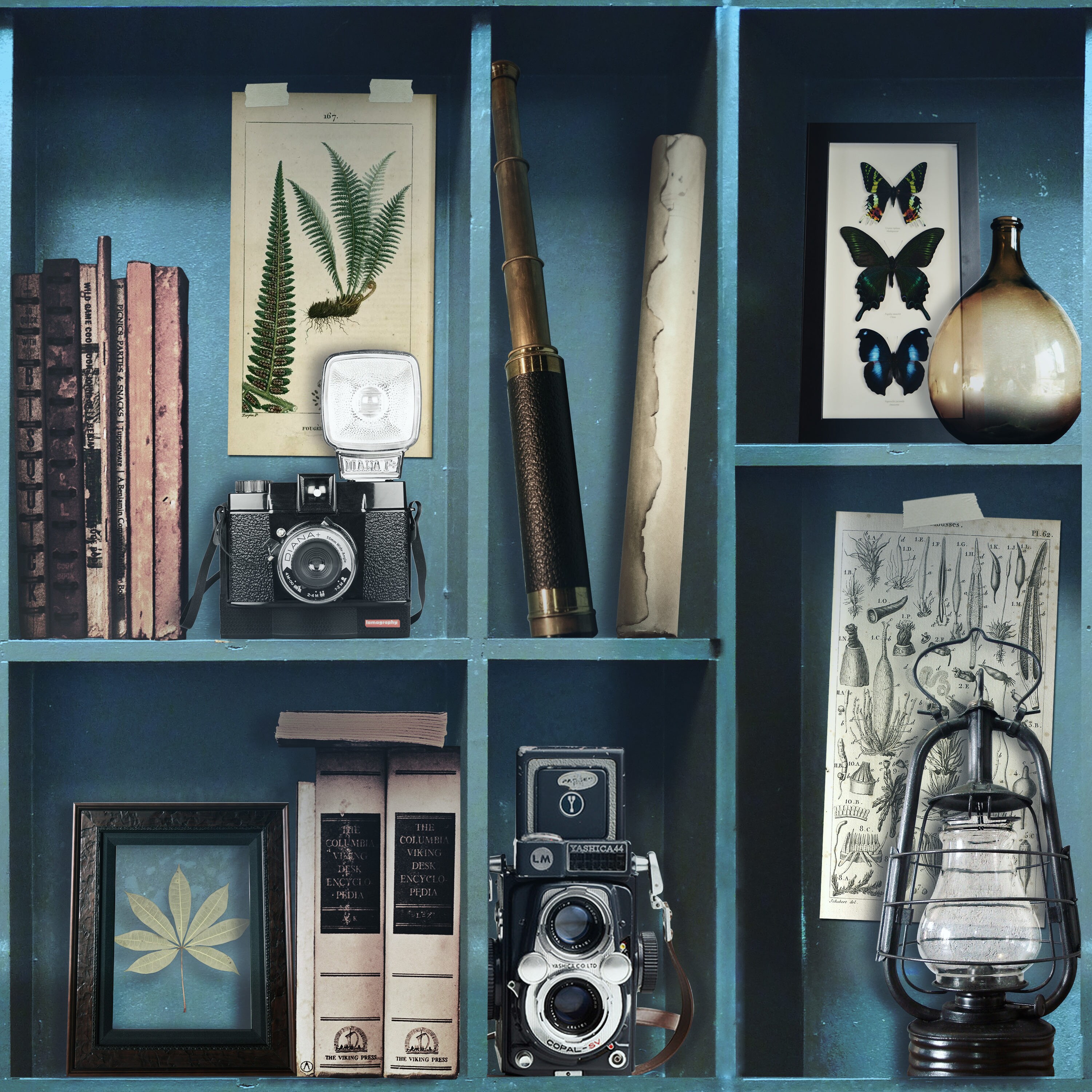 Graham & Brown 100277 Strata 56.0-Sq. Feet Blue Vinyl Textured Wood Unpasted Wallpaper
