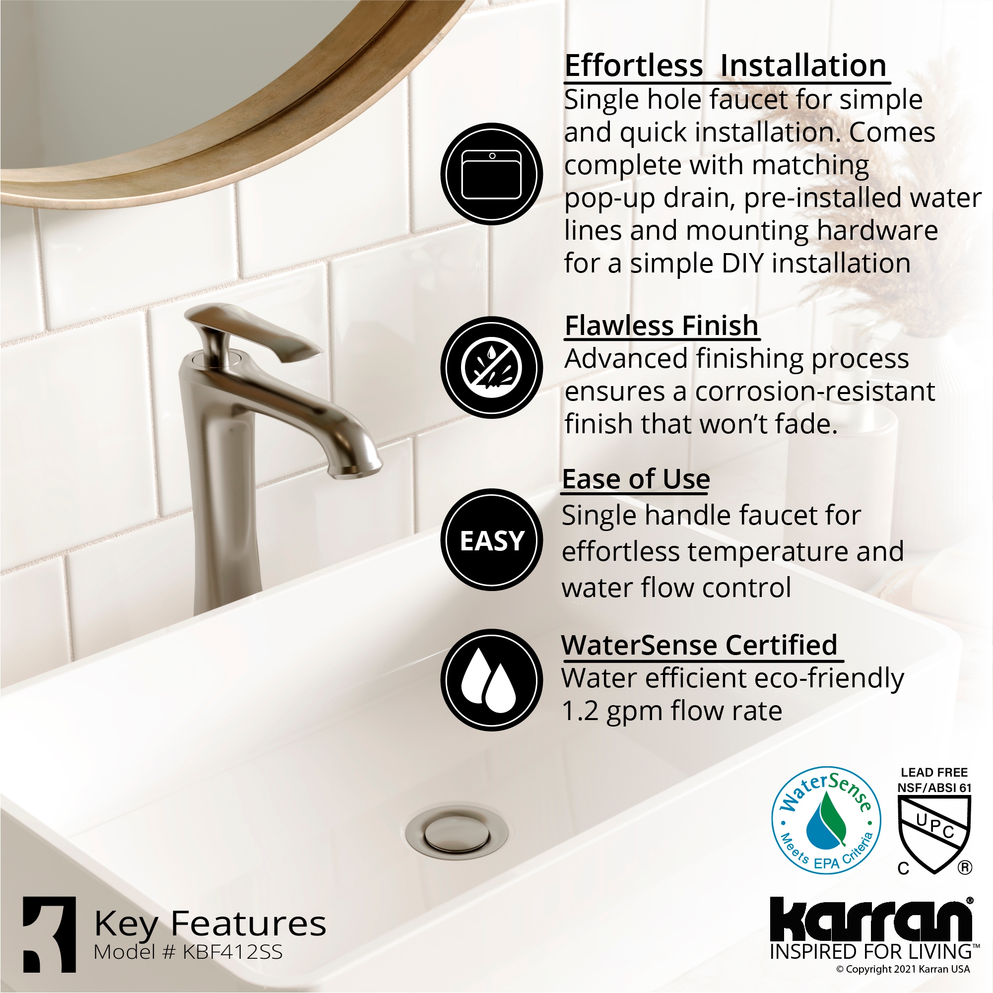 Karran KBF412SS Lavatory-Faucets - View #6