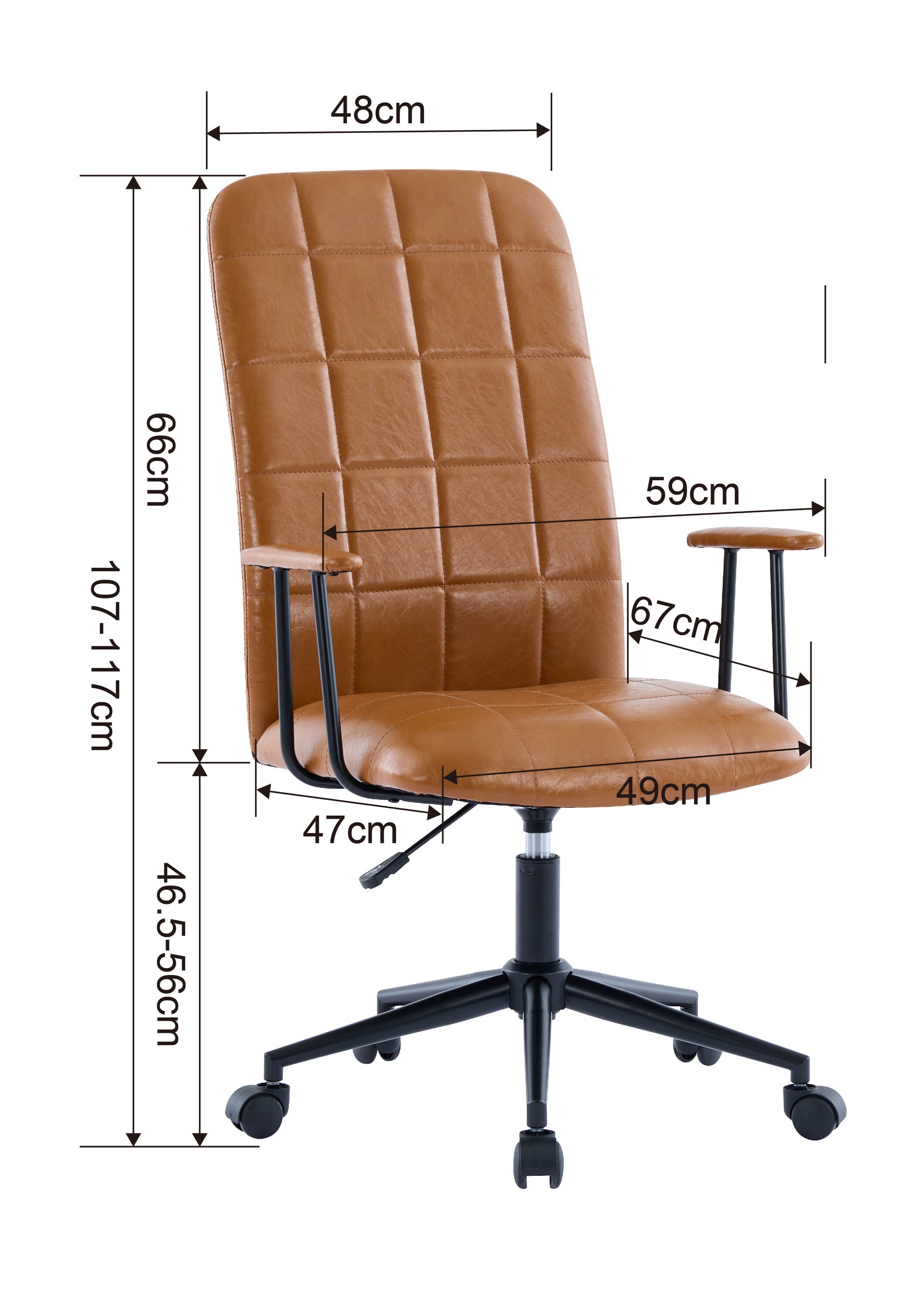 ZAKLOOP 26.37-in W Modern Antique brown Swivel Accent Chair