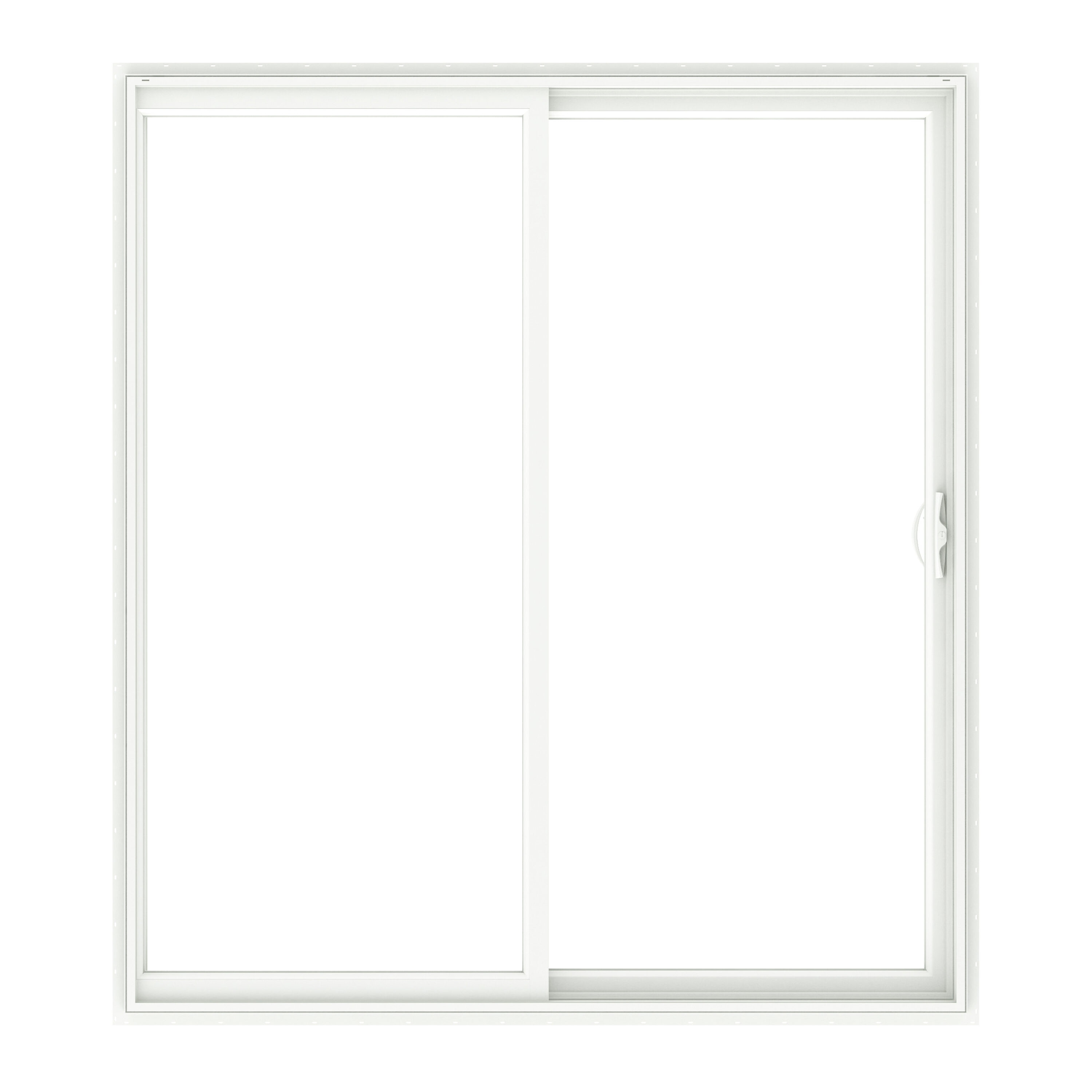 150 Series 60-in x 80-in Low-e Argon White Vinyl Sliding Universal Double Patio Door | - Pella 1000009843