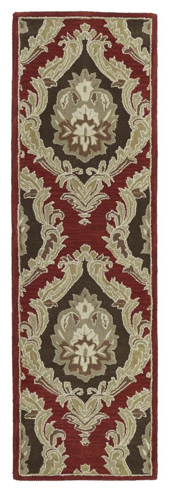 Kaleen 6572-57-2376 Khazana 2 x 8 Wool Salsa Damask Runner
