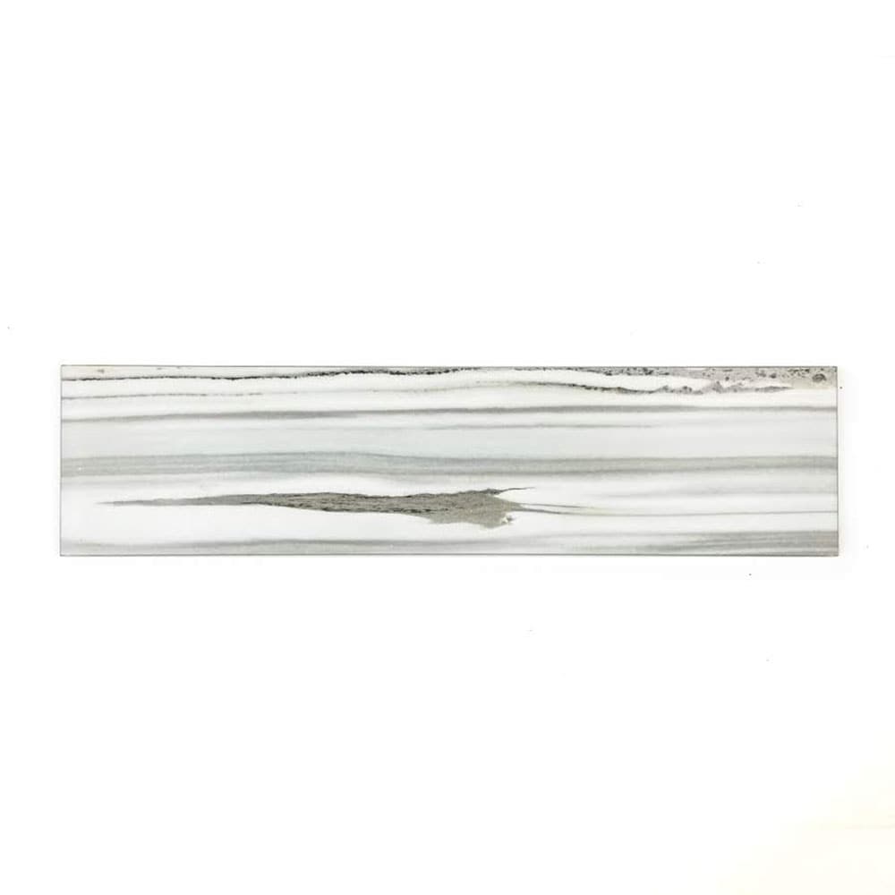 Abolos LWSWTJ0416-UC-SAMP Sample- Large Format Wood Look/Matte 4-in x 16-in Matte Glass Subway Wall Tile