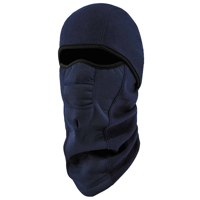 Ergodyne Navy Wind-proof Hinged Balaclava Face Mask - Cold Weather Hat ...