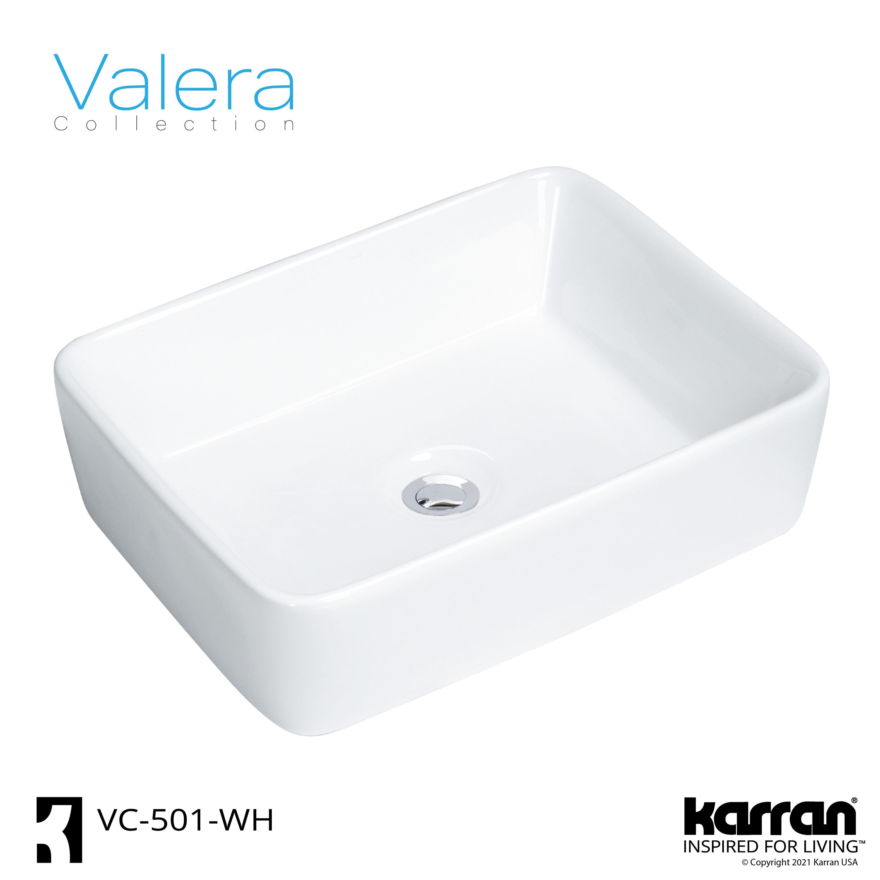 Karran VC-501-WH Bath-Sink - View #3