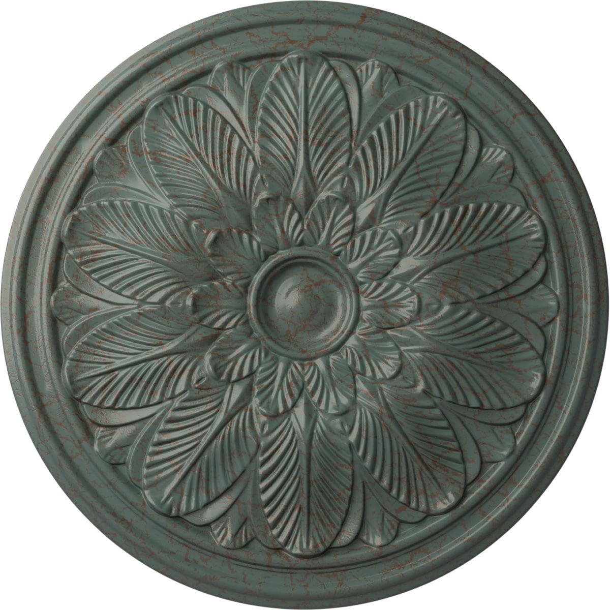 Ekena Millwork CM22BOCBC Bordeaux 22.625-in W x 22.625-in L Painted Cloud Burst Crackle Polyurethane Whole Ceiling Medallion