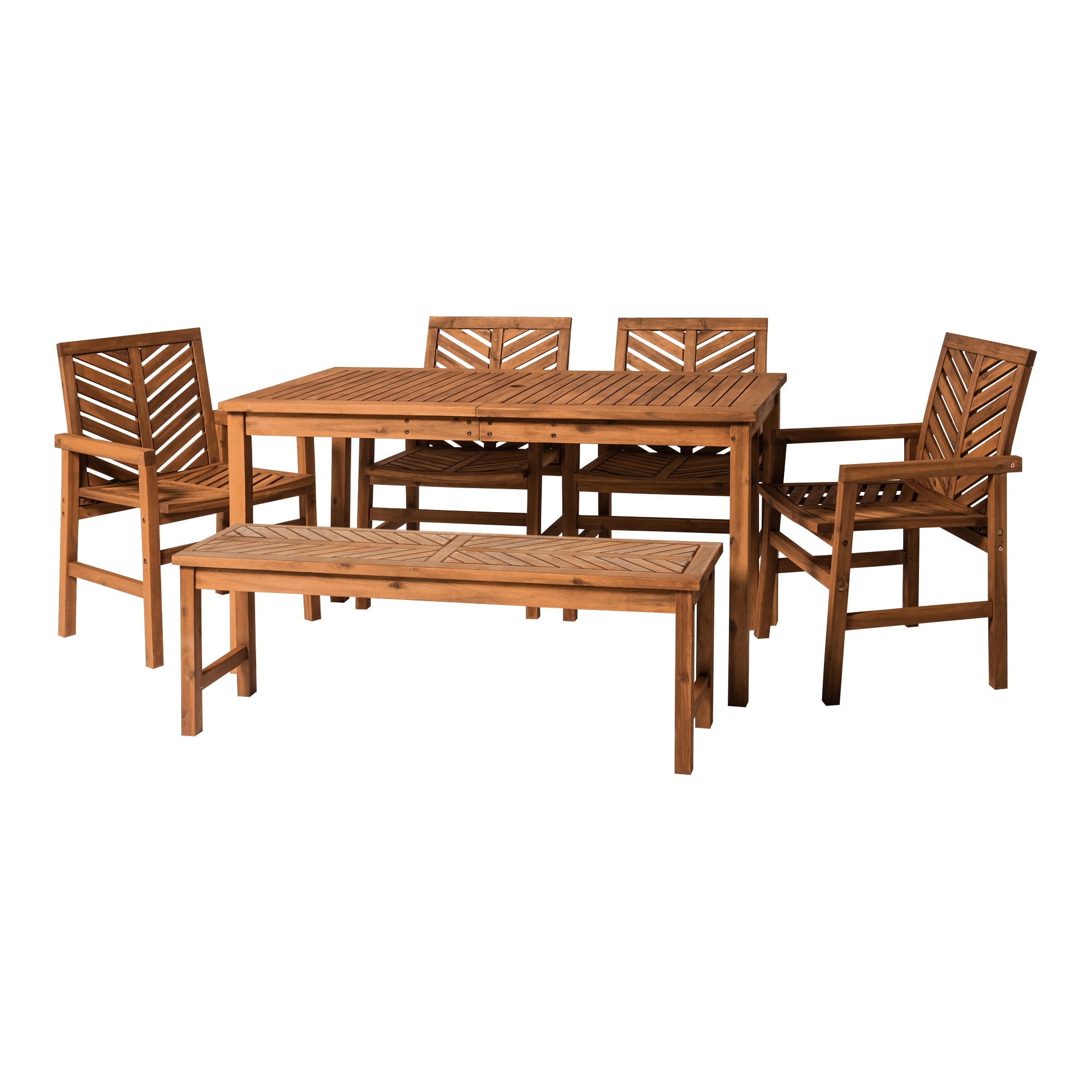 Walker Edison LWW6DGVINBR Patio-Dining-Sets - View #2
