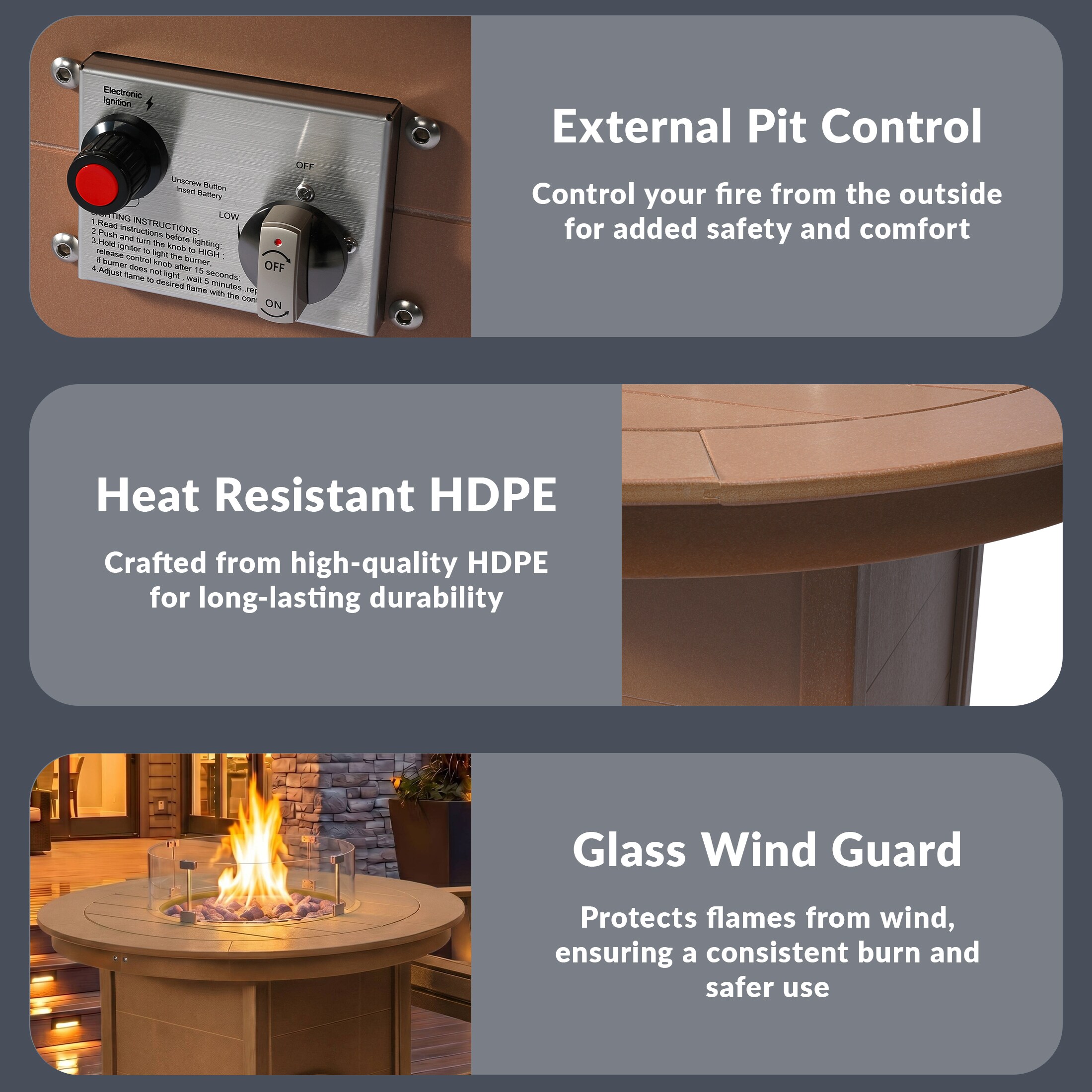 Costaelm COS308770 Outdoor-Gas-Firepits - View #12