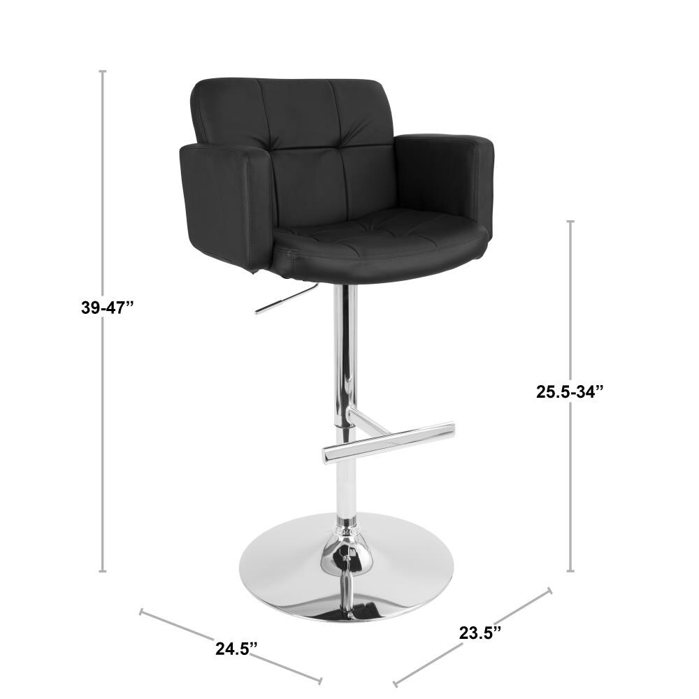 LumiSource BS-STOUT BK+GY stools - View #8