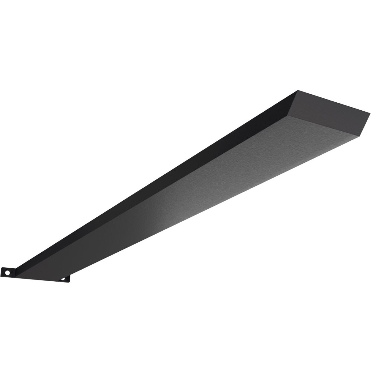 Ekena Millwork BKTM02X24IBPBL Countertop Island Steel Heavy Duty Bracket w/Flange 24-in x 2.5-in x 0.5-in Powder-coated Steel Countertop support bracket