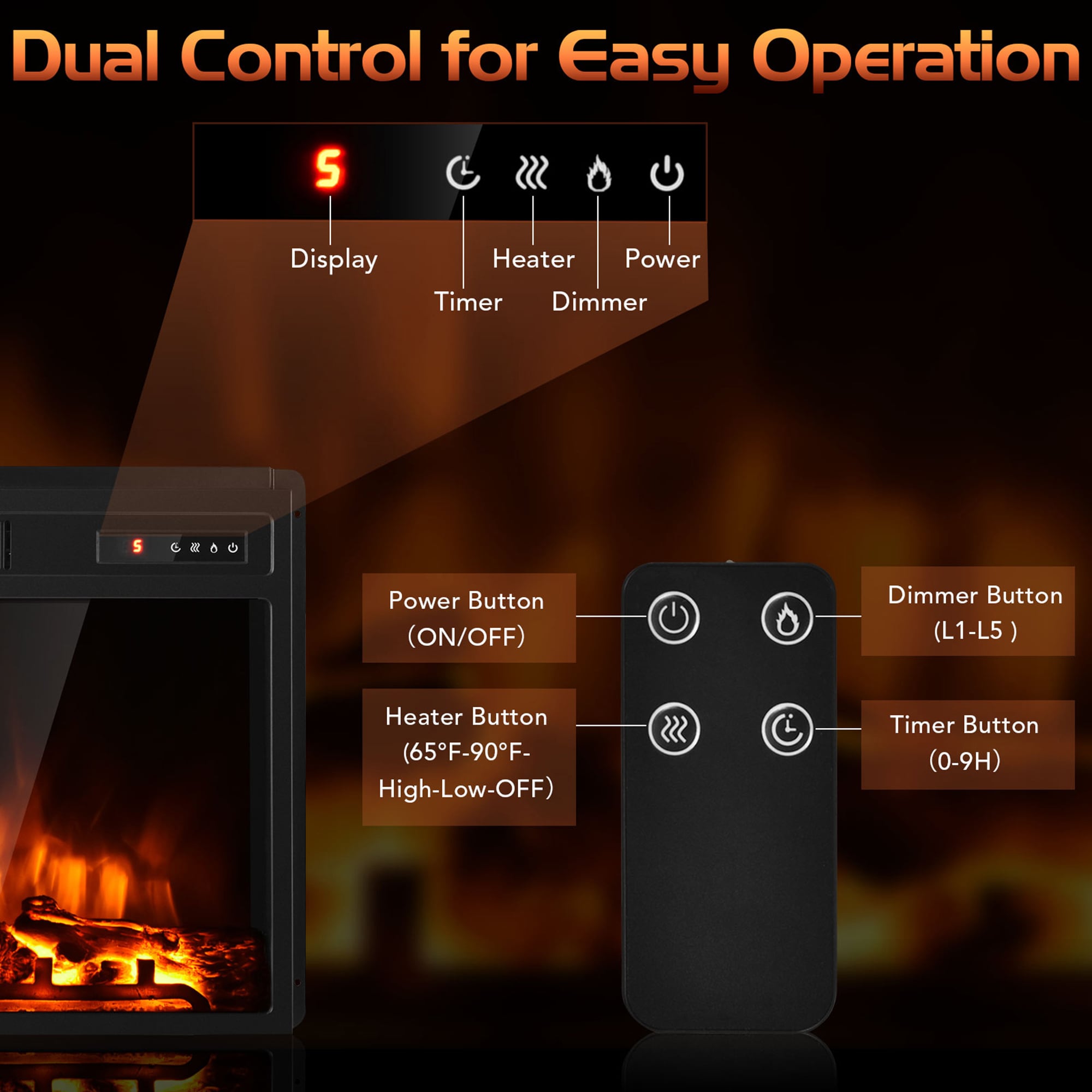 Goplus FP10046US Electric-Fireplaces - View #4