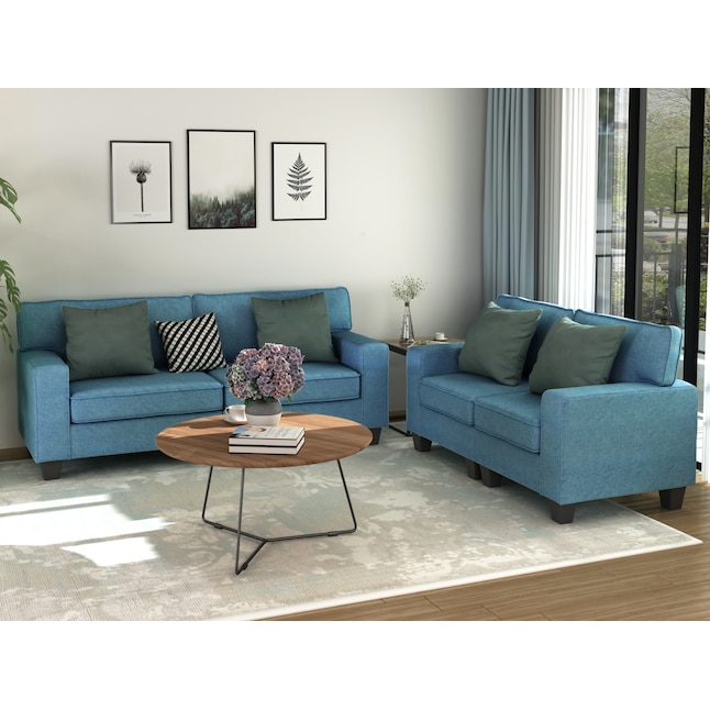 Polyester Blend Sofa And Loveseat