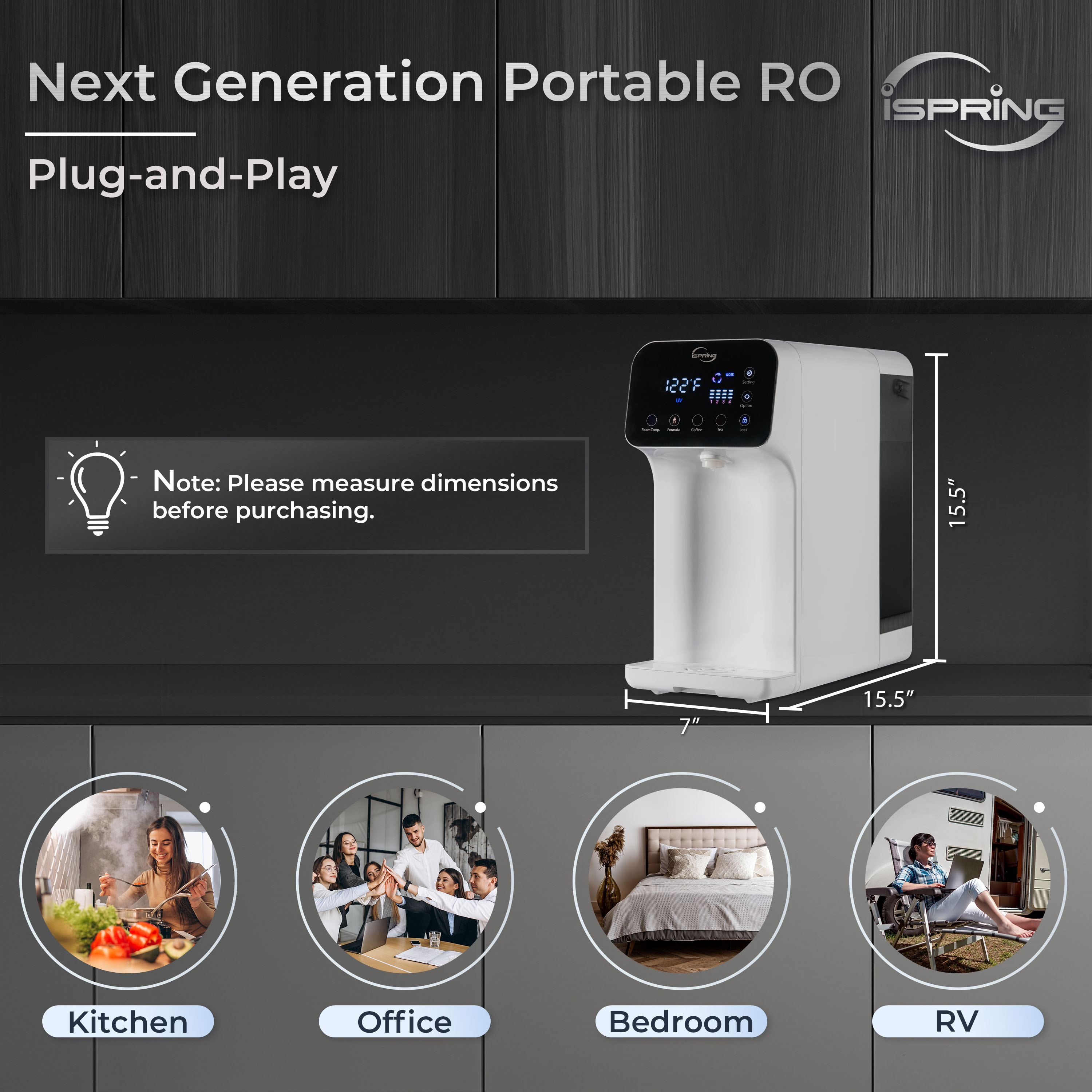 Waterdrop RO System - Free Remineralization Filter, G2 400 GPD, Tankless,  TDS Reduction, 1:1 Drain Ratio 