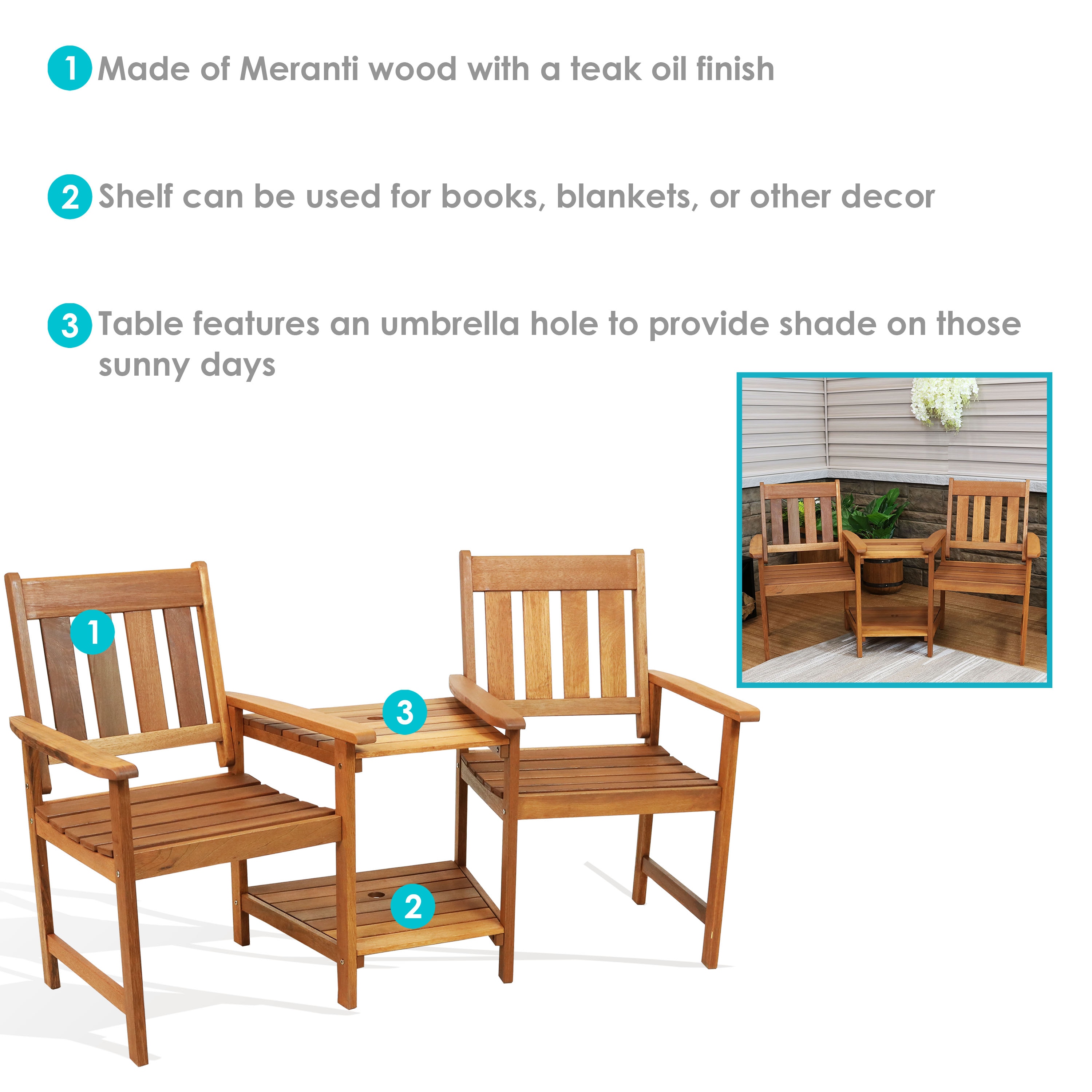 Sunnydaze Decor FRN-879 Patio-Chairs - View #3