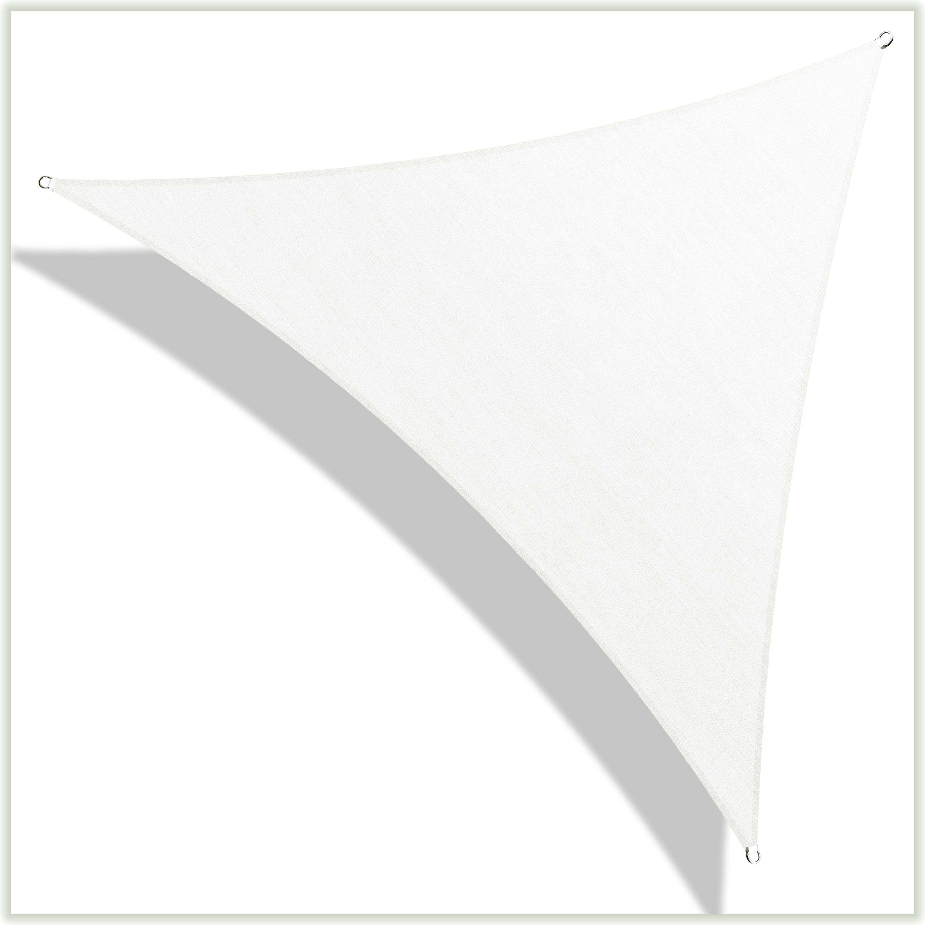 ColourTree CT Shade Sail 10-ft x 10-ft White Shade Sail in the Shade ...