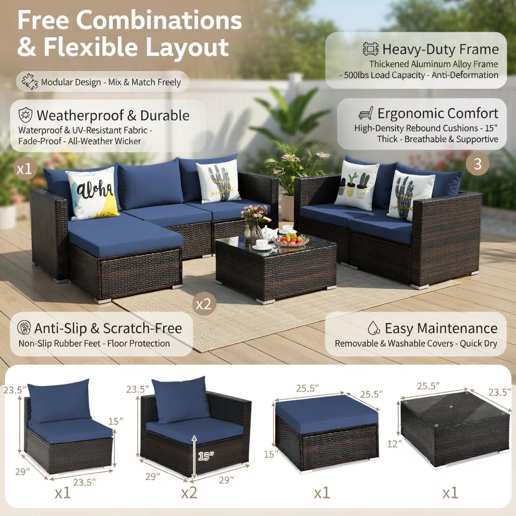 VERYKE 6165598114882 Patio-Conversation-Sets - View #2