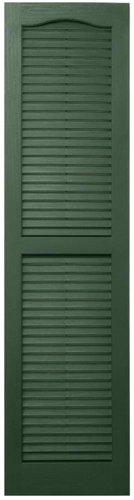 Alpha 2-Pack 14.5-in W x 30.5-in H Green Paintable Exterior 