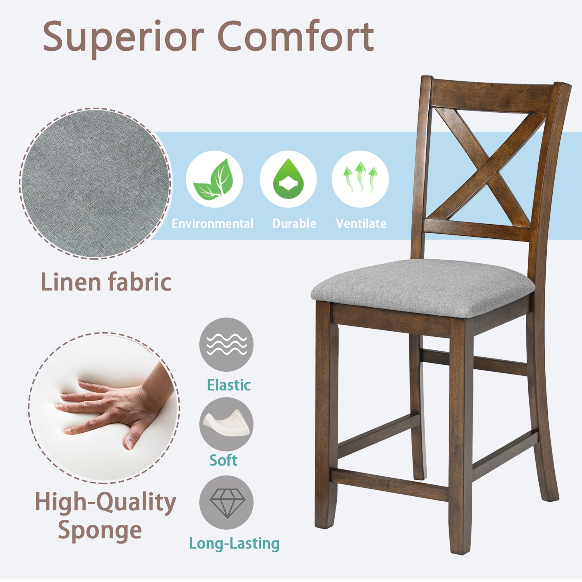 SINOFURN SYA370063BG Dining-Chairs - View #7