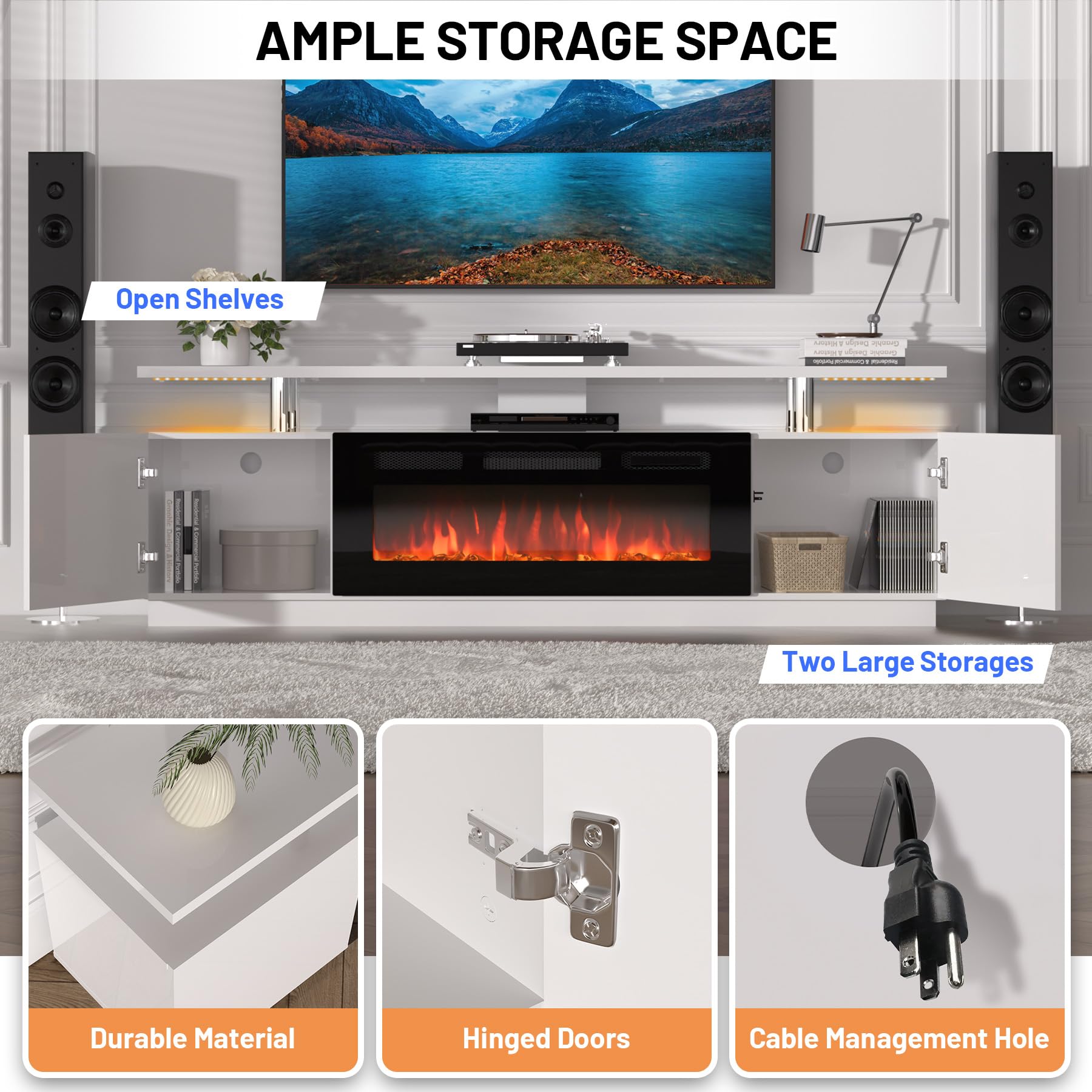 DEXSO ENCOREPHKBA8728 Electric-Fireplaces - View #4