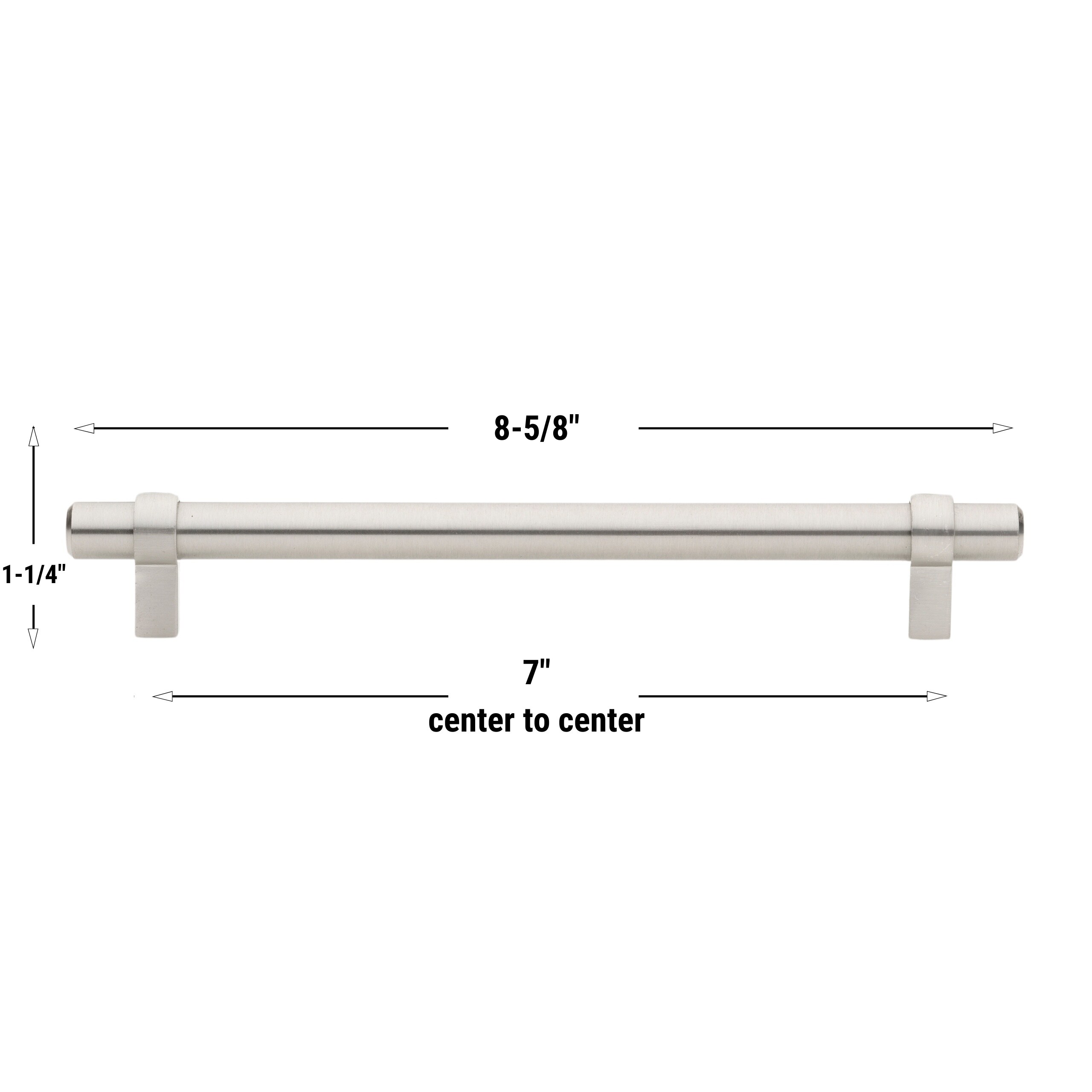 GlideRite Hardware 4009-178-SS-10 Cabinet-Pulls - View #4