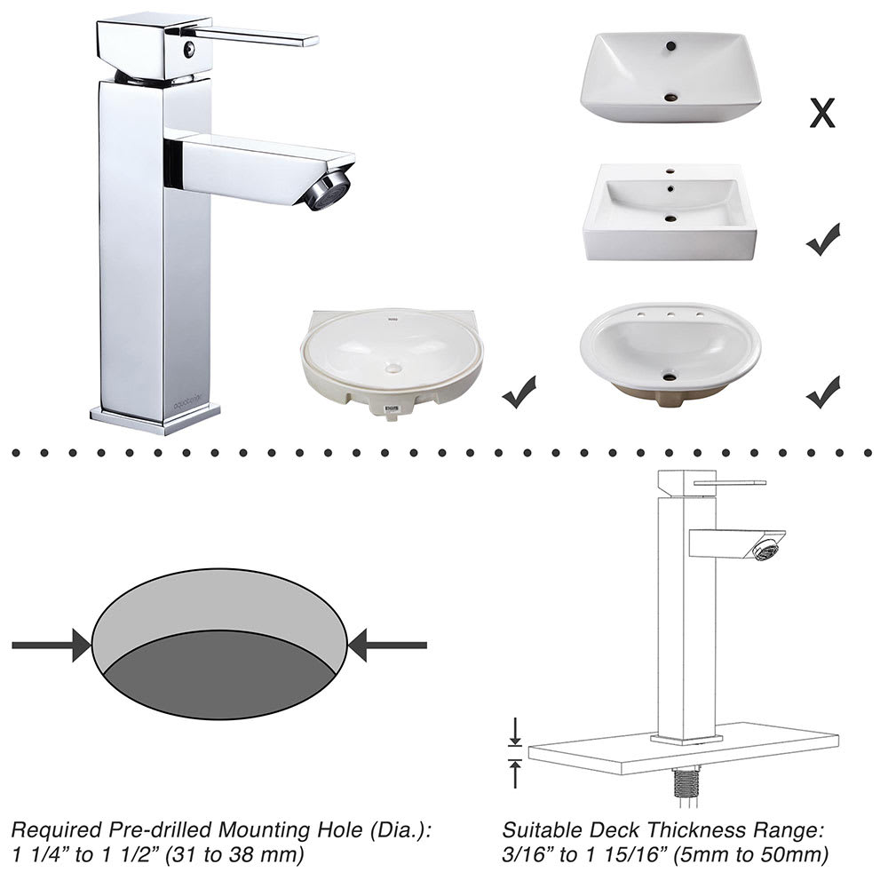 Yescom 81FH1017-H22-CHR-LO Lavatory-Faucets - View #7