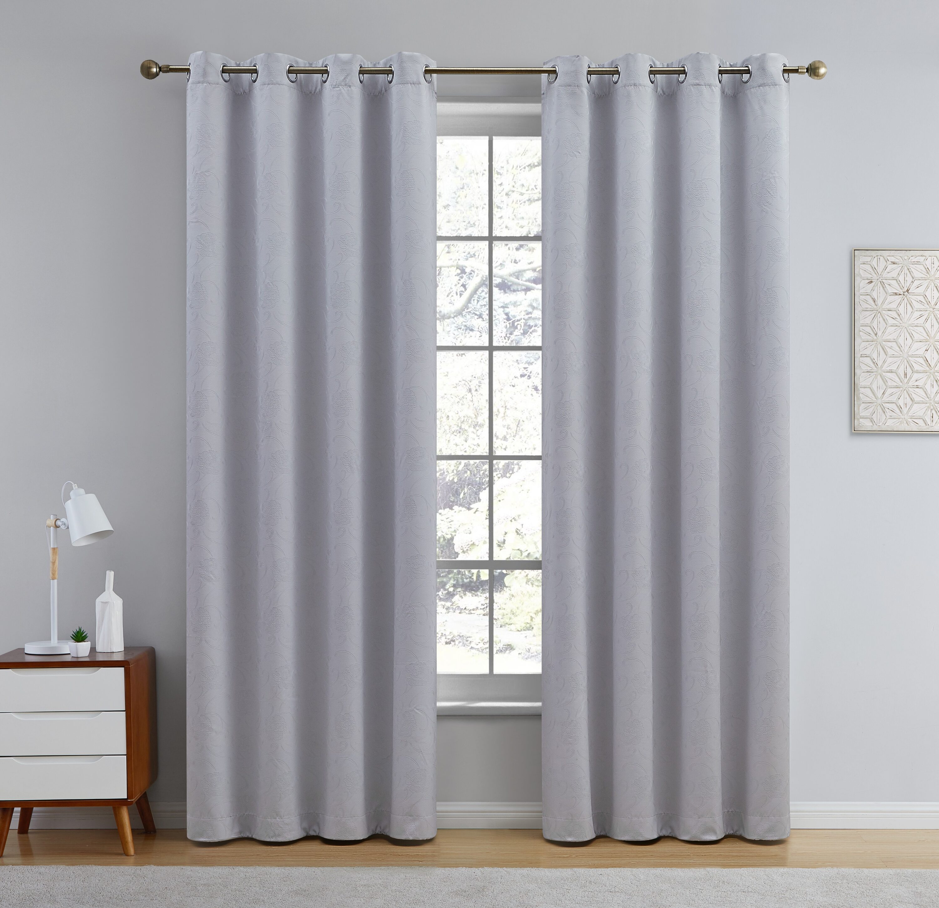 HLC.me TYLR-5296LTGRY curtains - View #3