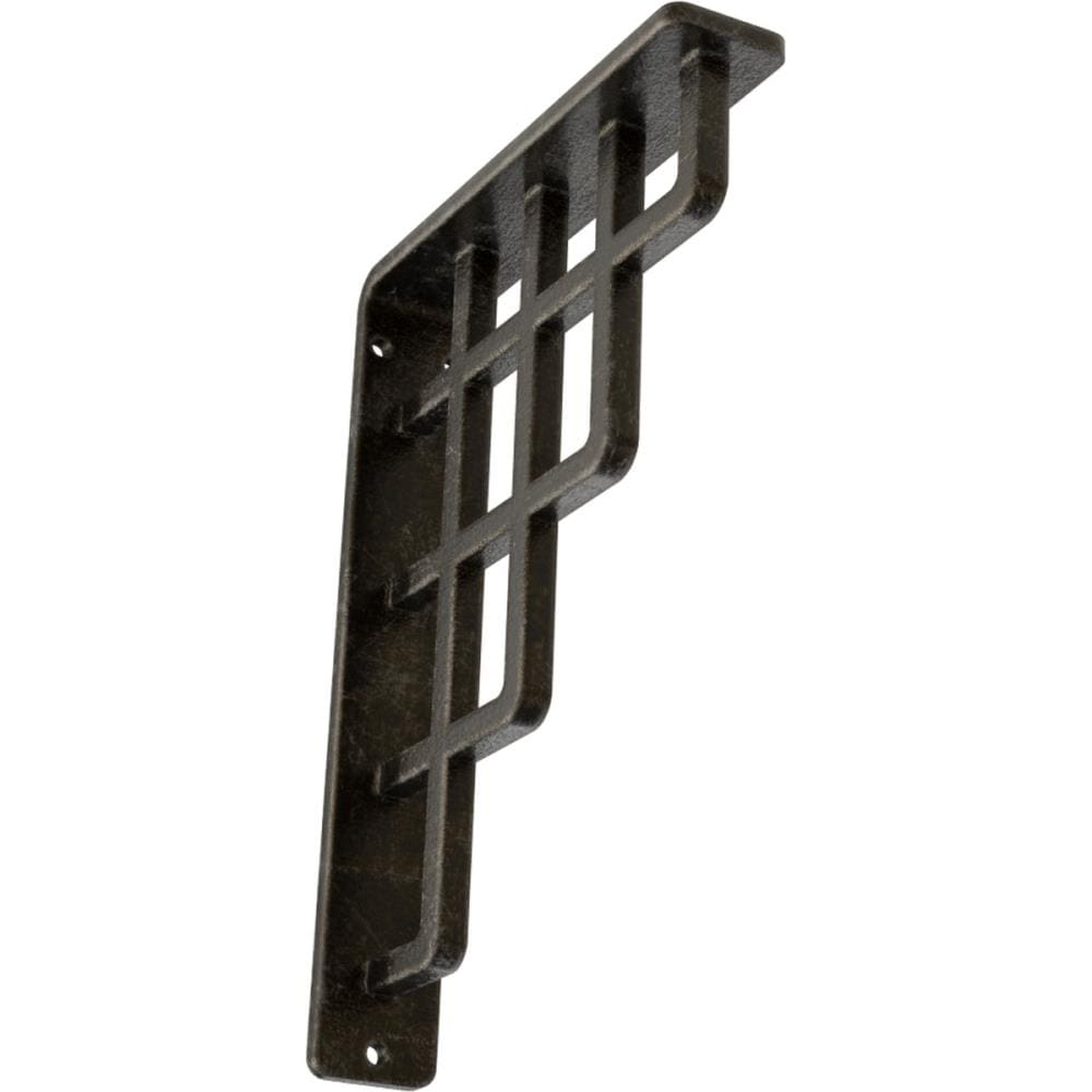 Ekena Millwork BKTM01X05X08SDIAWS Diane 5.5-in x 1.5-in x 8-in Gray Wrought iron Mounting bracket