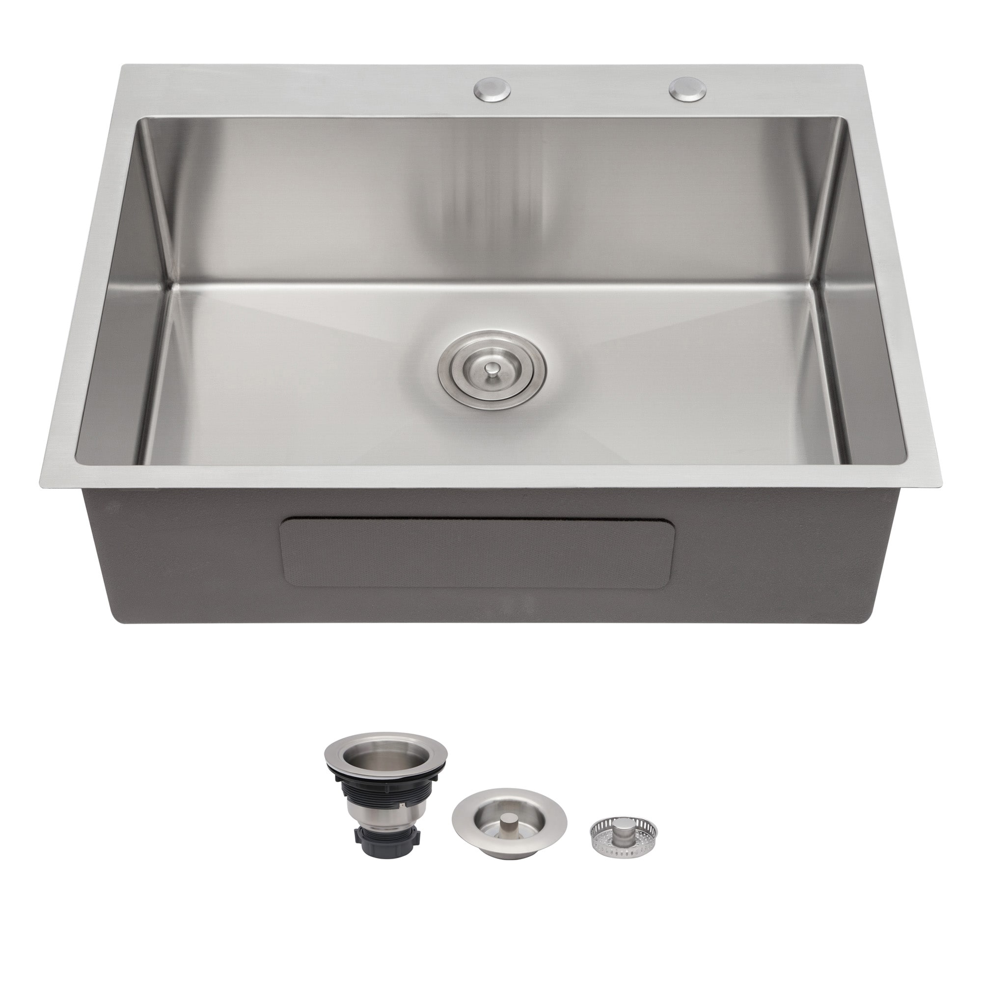 LUXEYARD 36 x 22 x 9 inch Kitchen Sink Drop In 16 Gauge Stainless Steel 36in.Single Bowl Topmount Kitchen Sink Basin